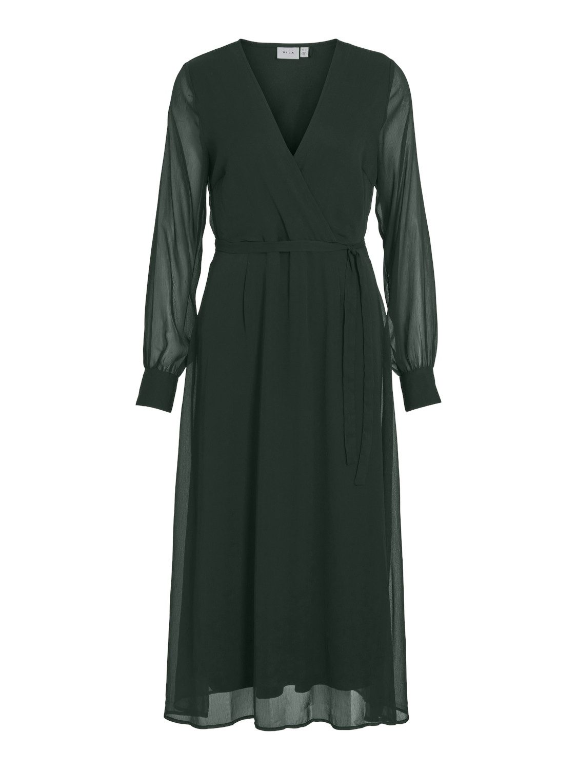 Chiffonkleid VIFALIA V-NECK L/S MIDI DRESS - NOOS