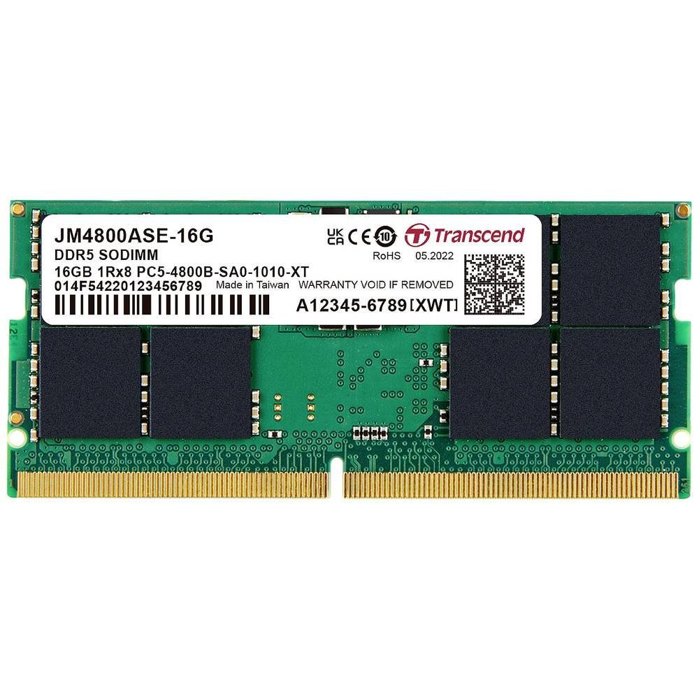 Transcend DDR5-4800 Unbuffered SO-DIMM JM4800ASE-16G Laptop-Arbeitsspeicher