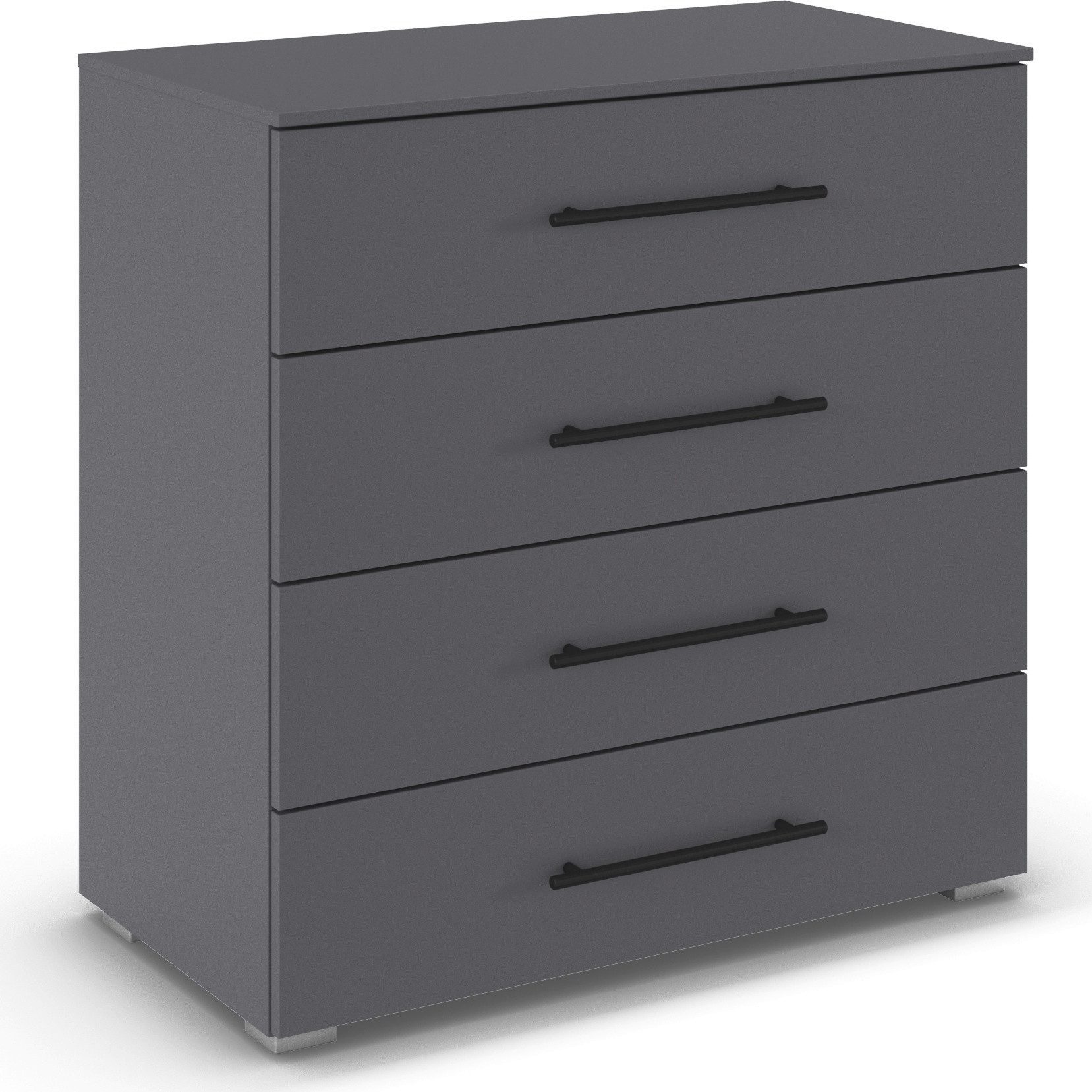 OTTO home Schubkastenkommode Kommode Sideboard Schubladenkommode Schlafzimmerkommode AVOLA (Breite 80 cm inkl. SOFT-CLOSE-FUNKTION mit Dekorfront), vier große und geräumige Schubladen mit viel Stauraum MADE IN GERMANY