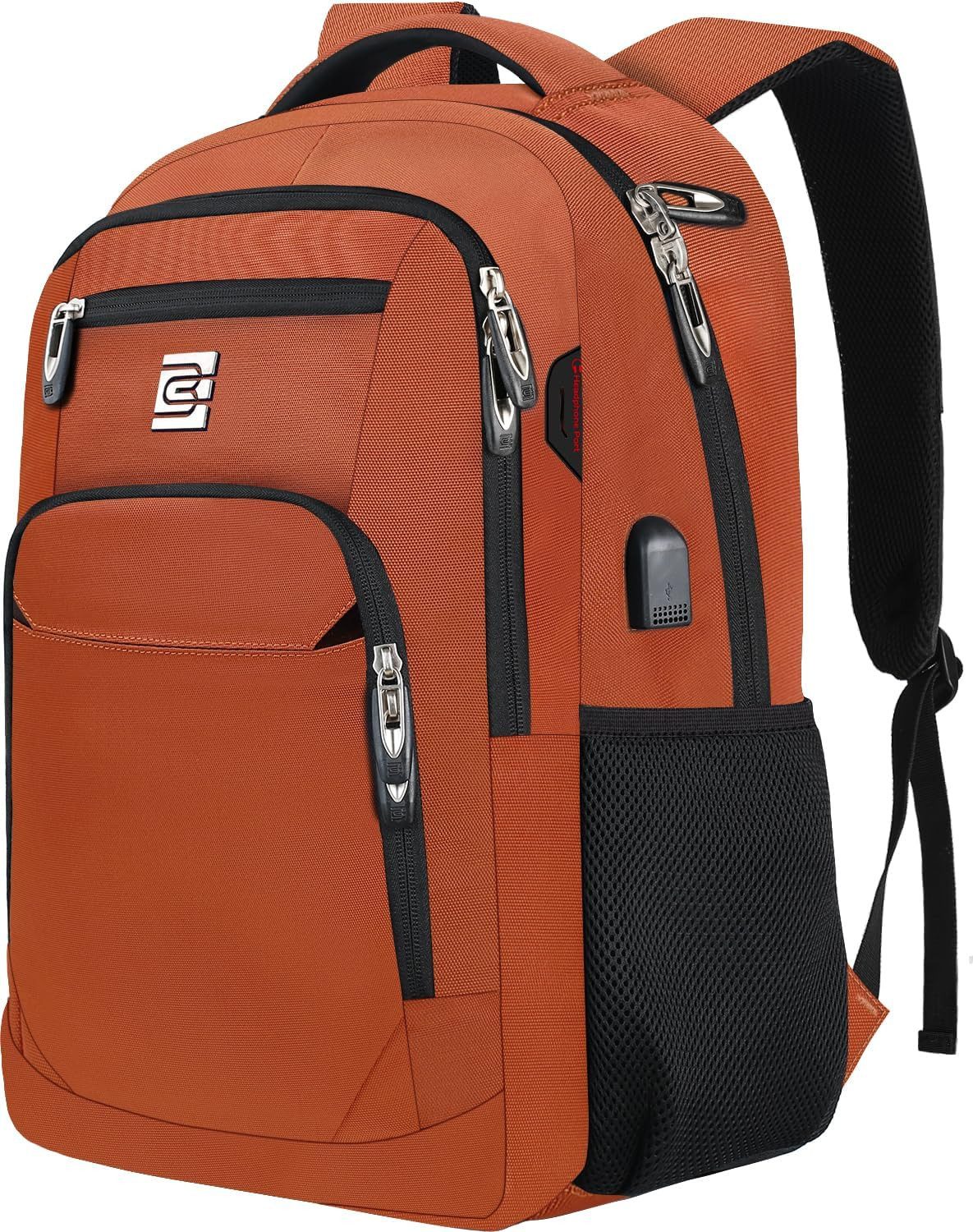 OKWISH Laptoprucksack Laptop Rucksack Rucksäcke Schulrucksack Laptoptasche Wasserbeständig (Laptop Notebook Tasche Schule Uni Rucksack Freizeitrucksack, Sportrucksack, mit USB-Anschluss, Anti-Diebstahl, Backpack mit Laptopfach), Herren Damen Jungen Teenager Freizeit Arbeit Business Reisen