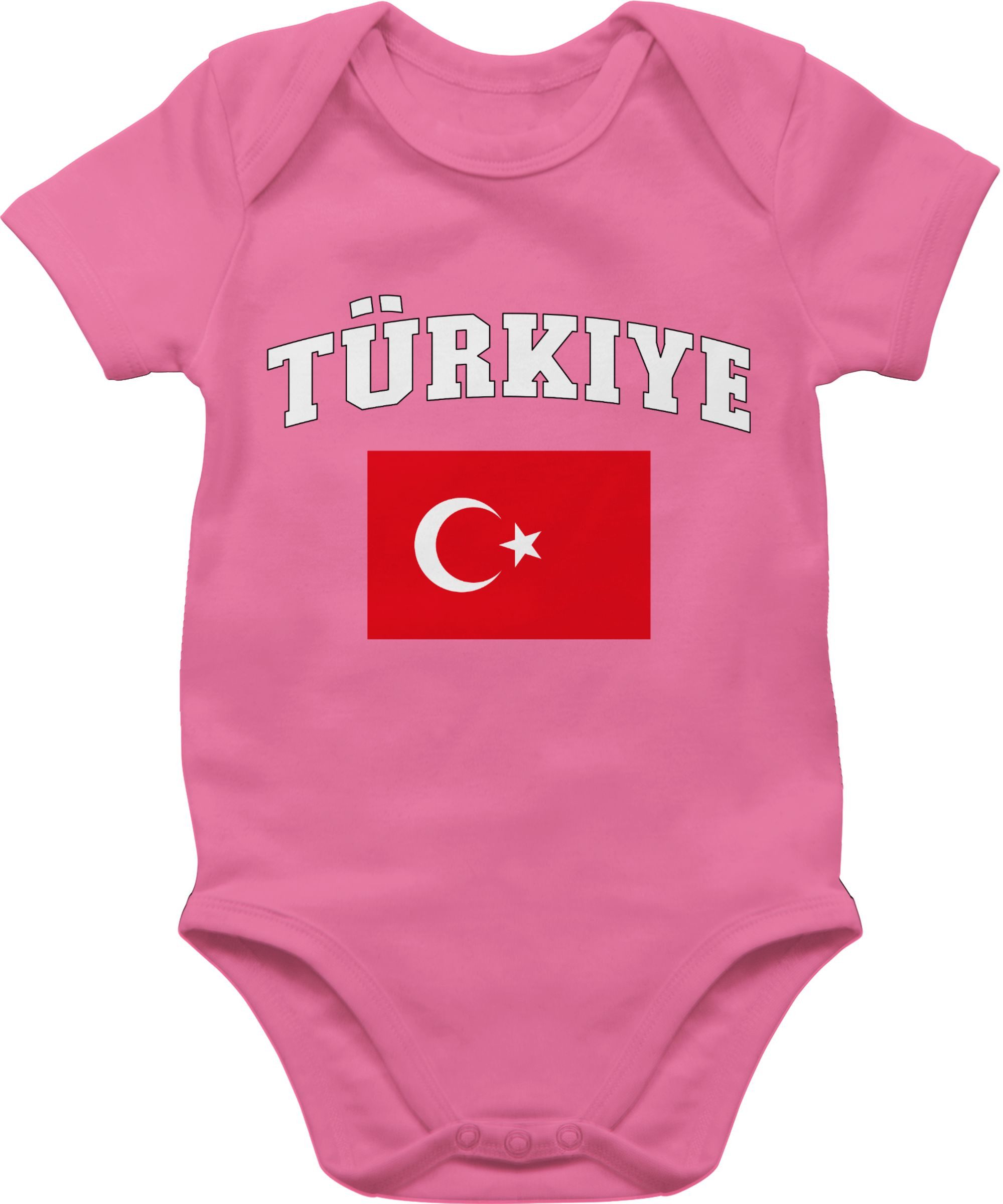 Shirtbody Türkiye Schriftzug mit Flagge, Türkei, Turkey, Türkisch
