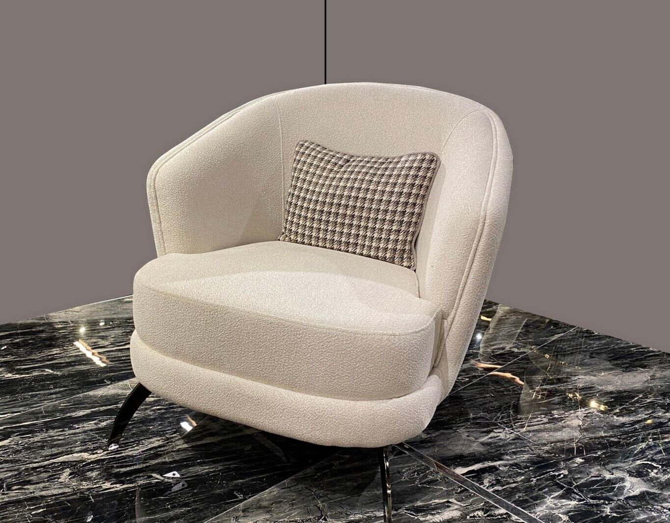 JVmoebel Sessel Designer Club Lounge Sessel beige Luxus Neu Relax für Wohnzimmer (1-St., Sessel), Made in Europa