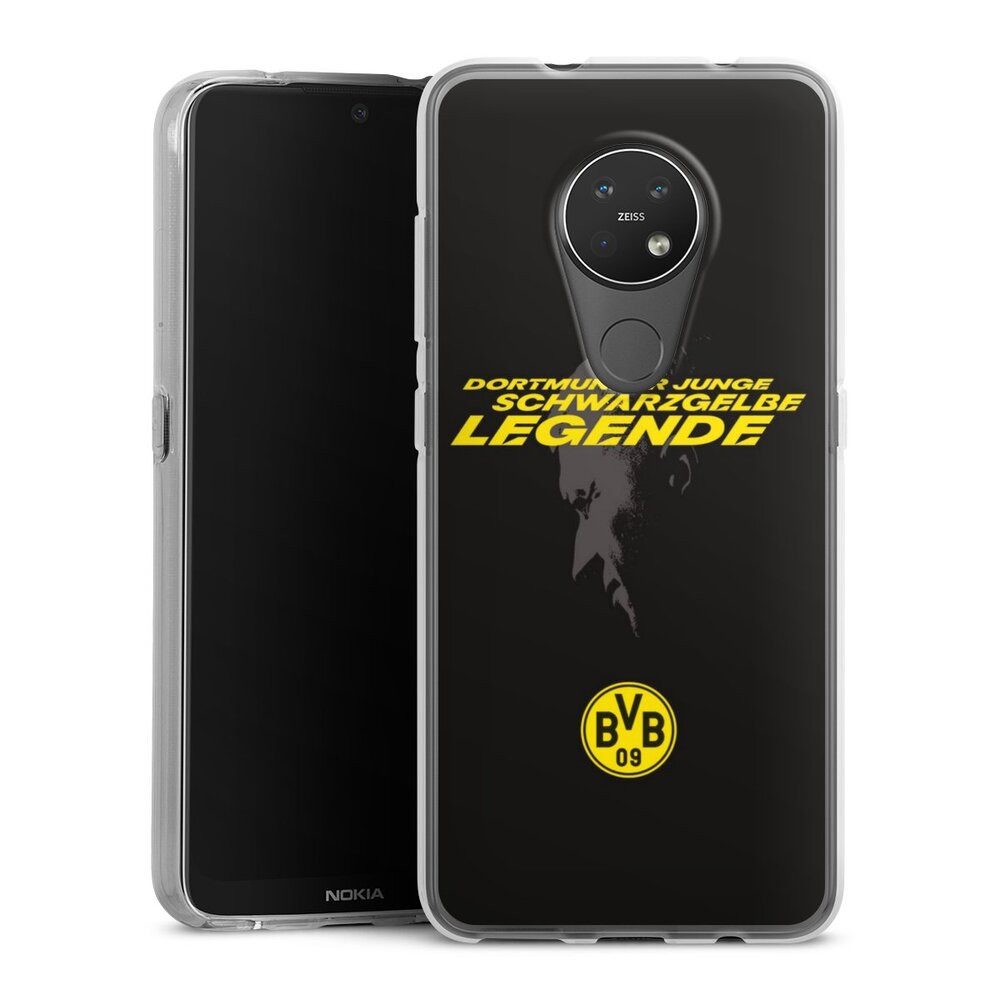 DeinDesign Handyhülle Marco Reus Borussia Dortmund BVB Danke Marco Schwarzgelbe Legende, Nokia 7.2 Silikon Hülle Bumper Case Handy Schutzhülle Smartphone Cover