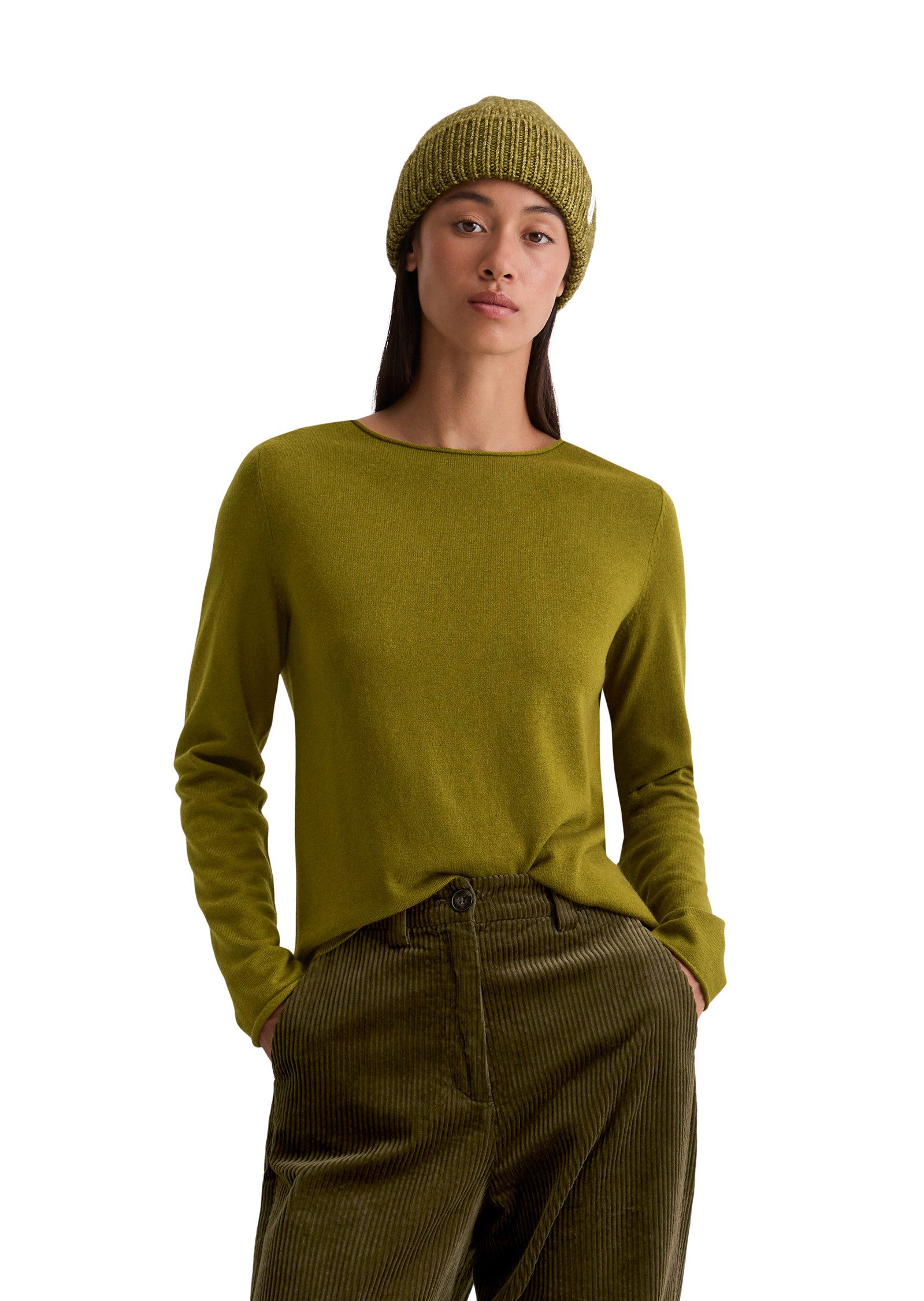 Marc O'Polo Strickpullover aus softem Schurwolle-Mix