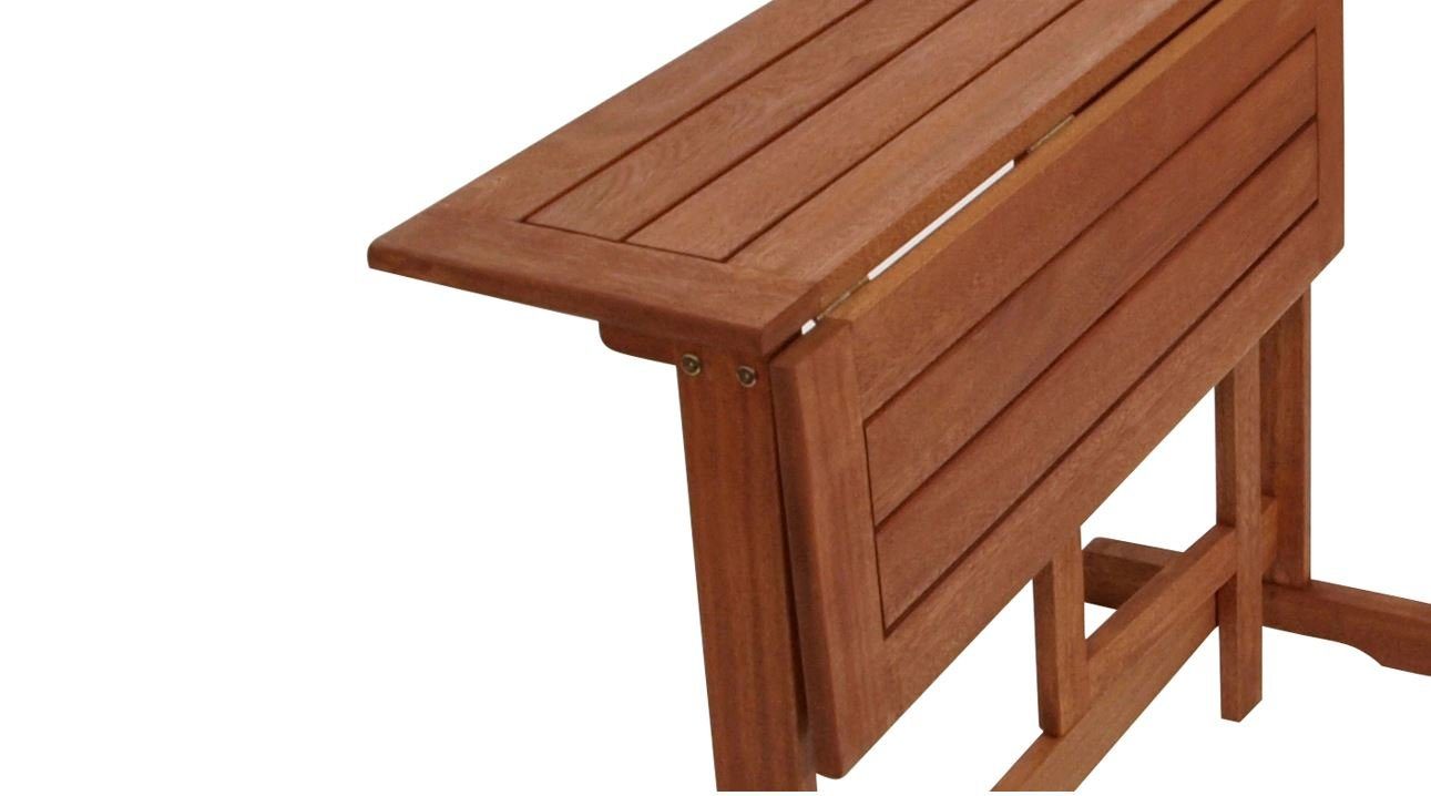 DEGAMO Gartentisch PORTO (1-St), 90x60cm, klappbare Platte, Eukalyptus Holz