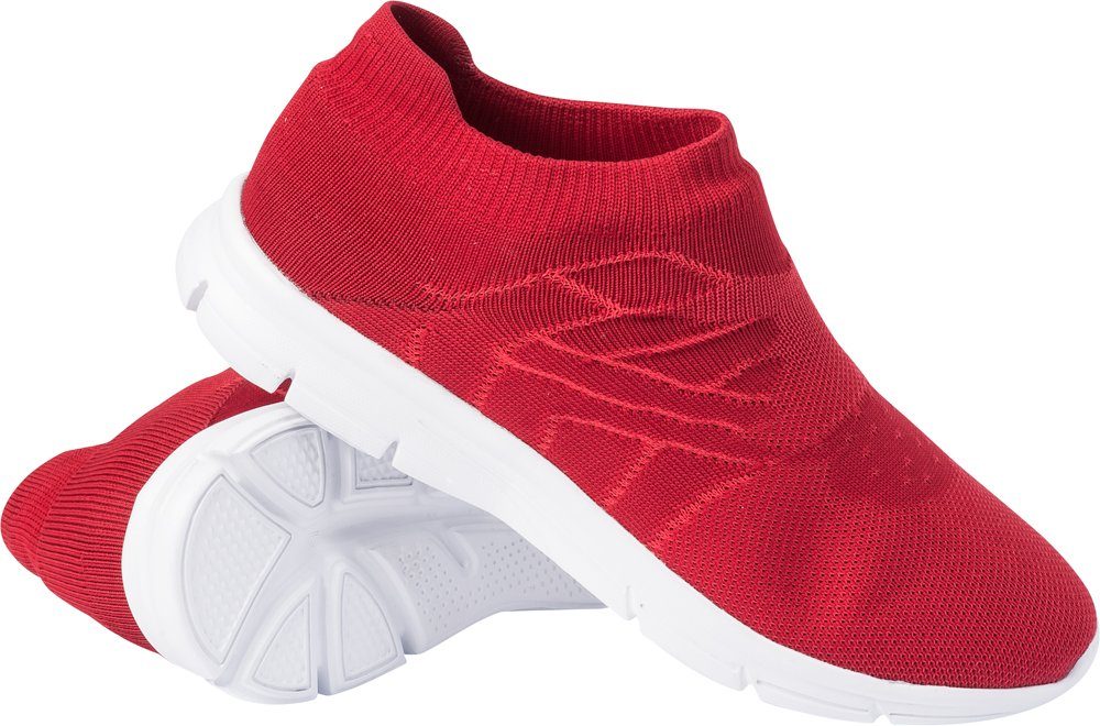 Reusch Slip-On neue Schuhkomfort Die Art Sneaker rot von