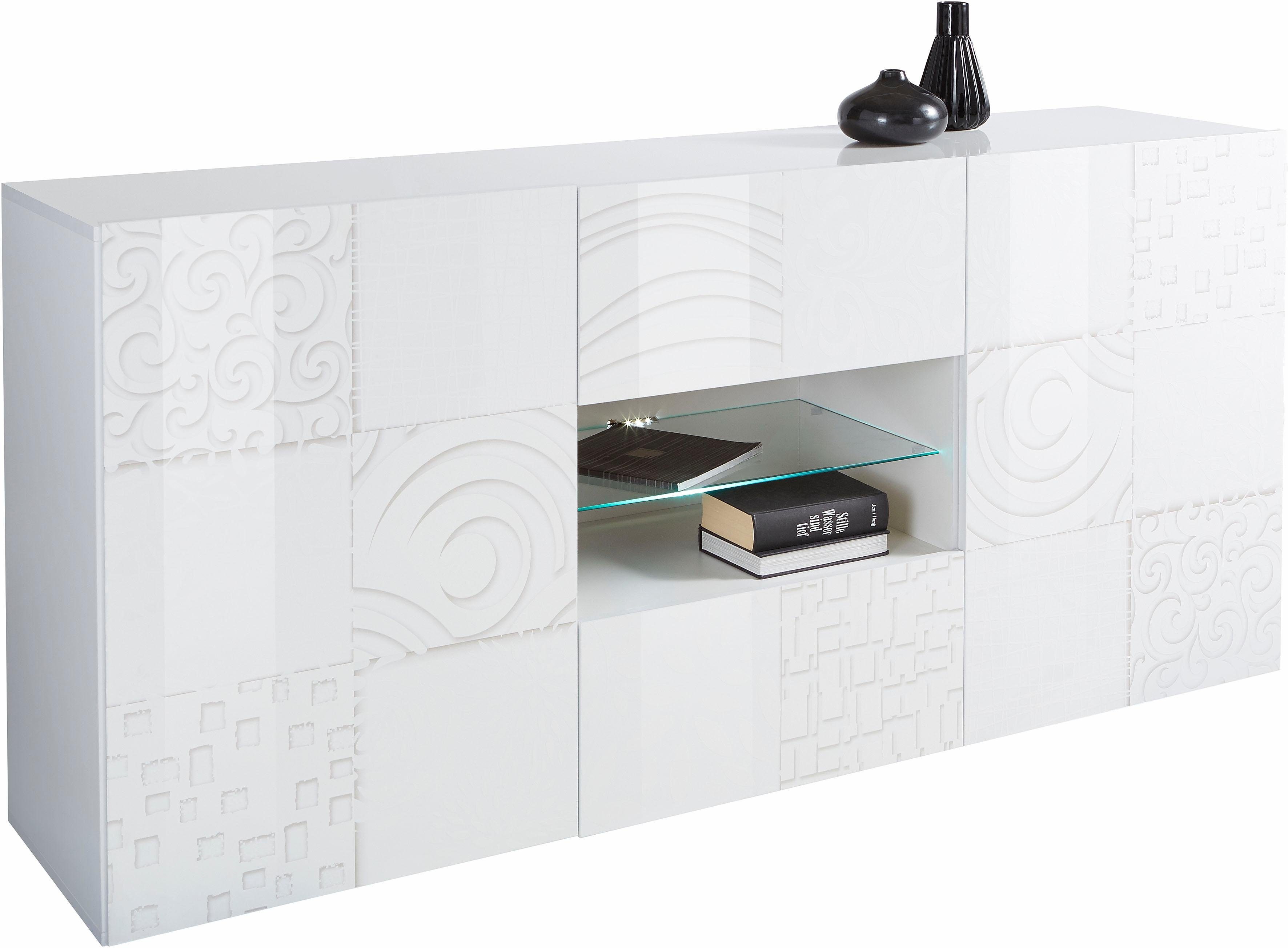 LC Sideboard »Miro«, Breite 181 cm mit dekorativem Siebdruck-Otto