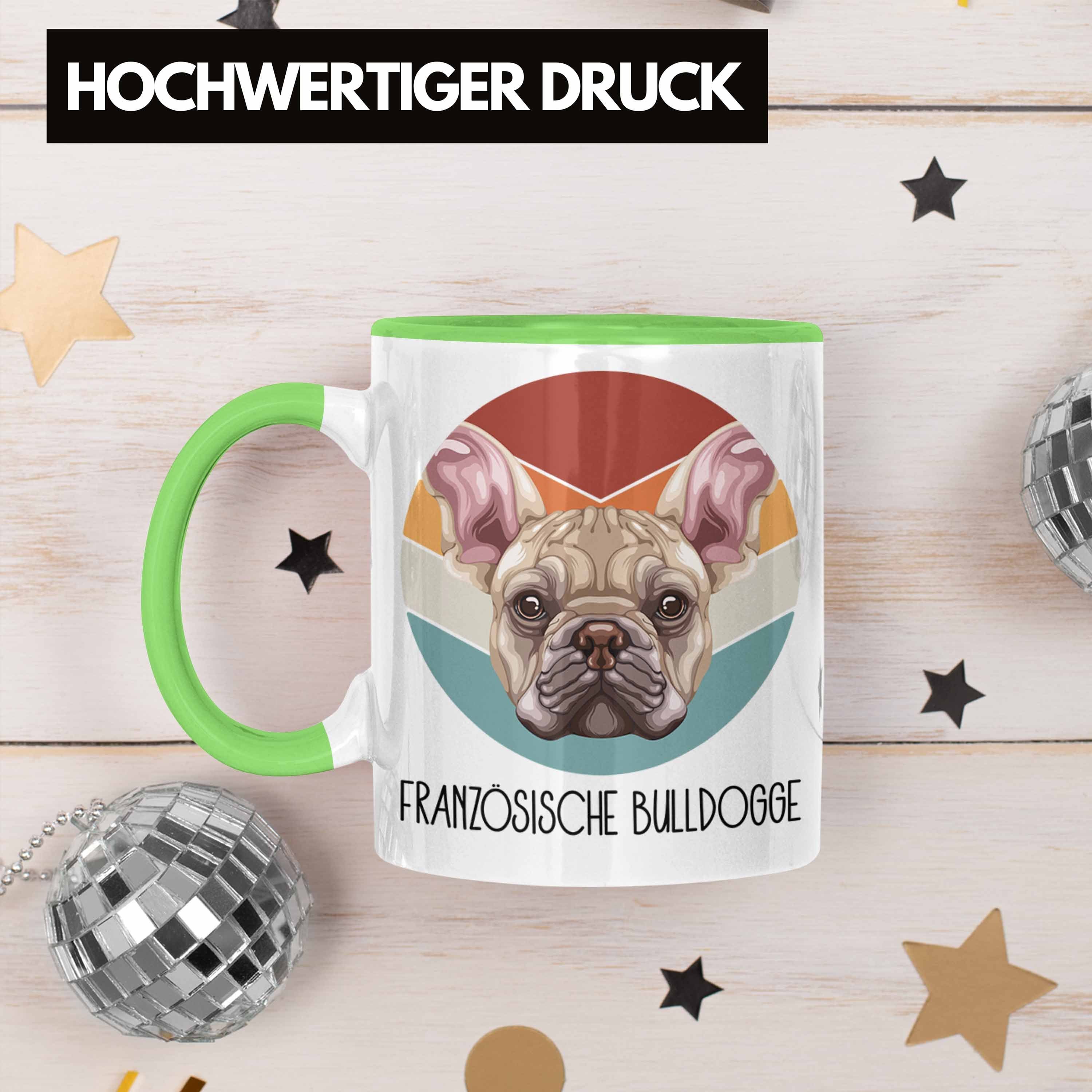 Besitzer Tasse Französische Bulldogge Lustiger Spruch Geschen Geschenk Tasse Grün Trendation