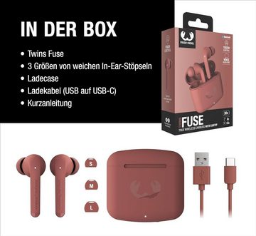 Fresh 'n Rebel Twins Fuse, True 30 Stunden Spielzeit kabellose In-Ear-Kopfhörer (Kristallklare Anrufe dank integriertem Mikrofon und Fernbedienung für unterwegs, mit Spitze mit Sprachassistent Touch-Steuerung und eingebautemMikrofon)