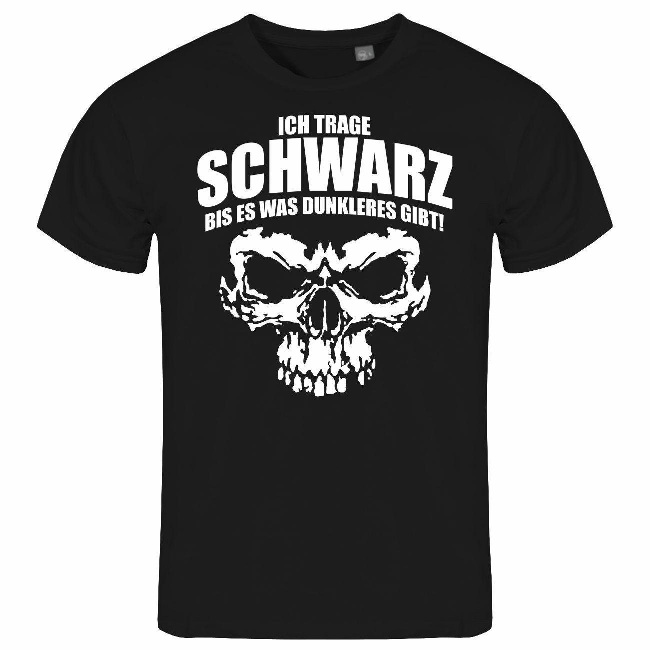 Print-Shirt Herren T-Shirt Ich trage Schwarz bis es was dunkleres gibt