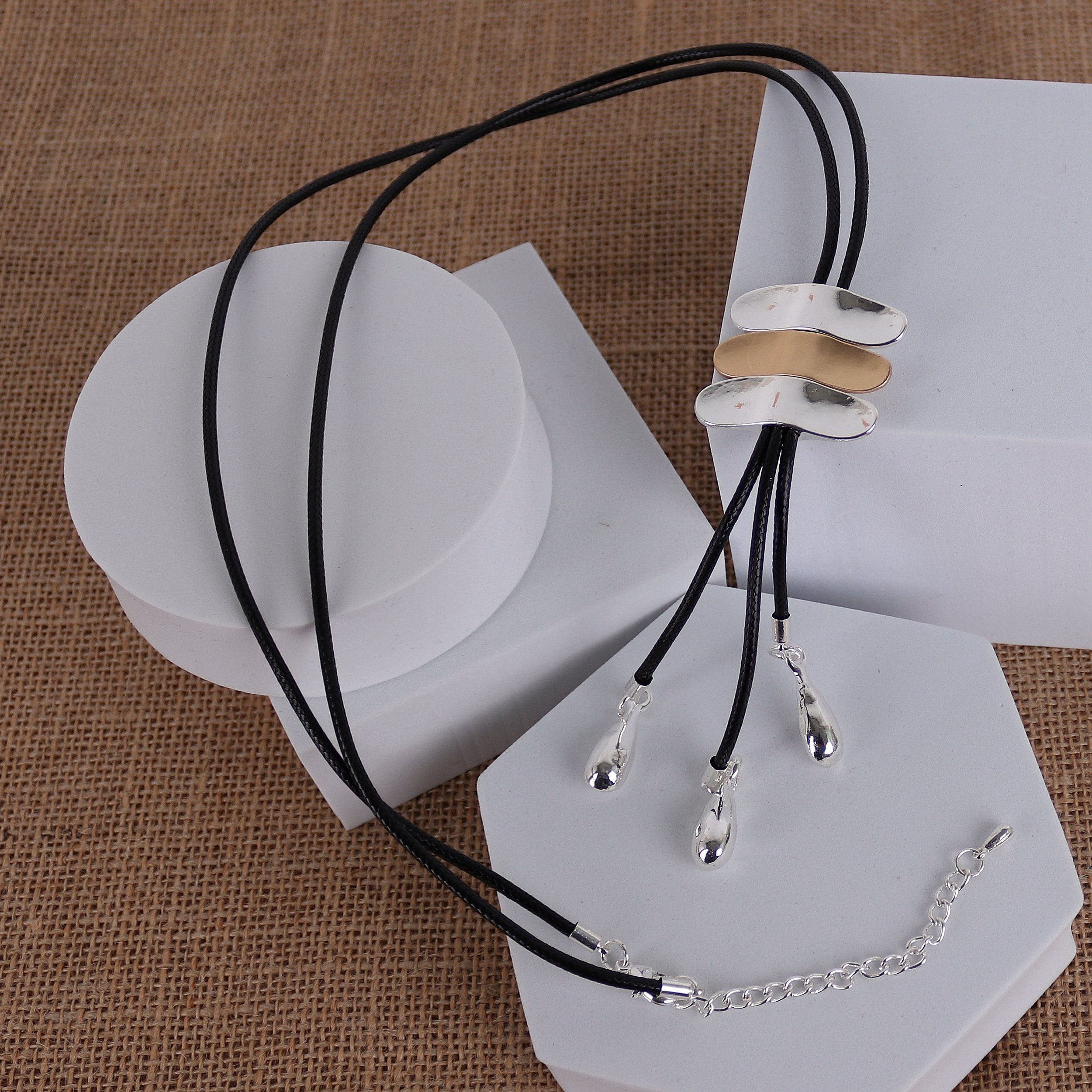 MIRROSI Lange Kette Damen Halskette mit elegantem Anhänger aus Metall ca.90 günstig online kaufen
