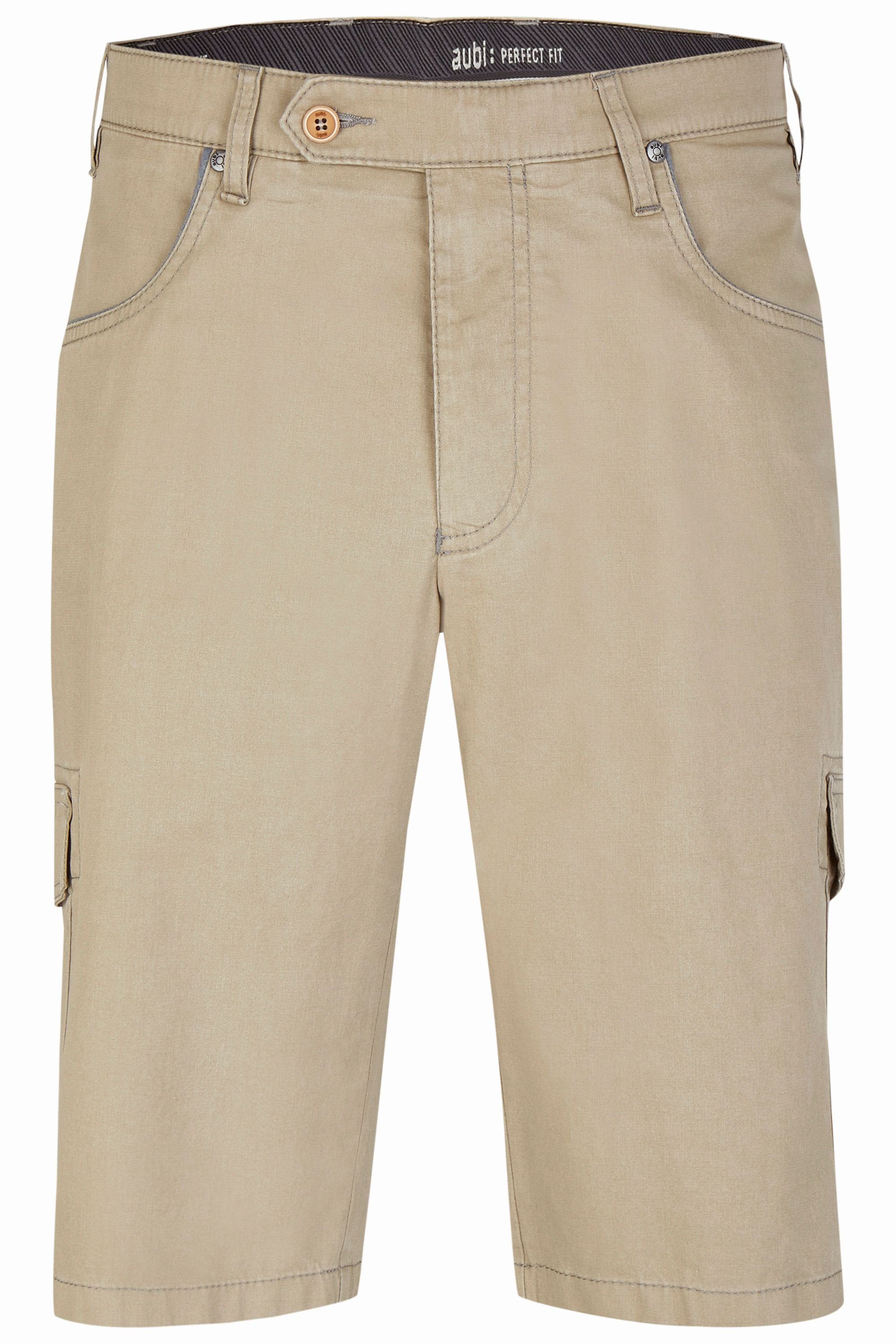 aubi: 3/4-Hose aubi Perfect Fit Herren Shorts Paisley High Flex Modell 616