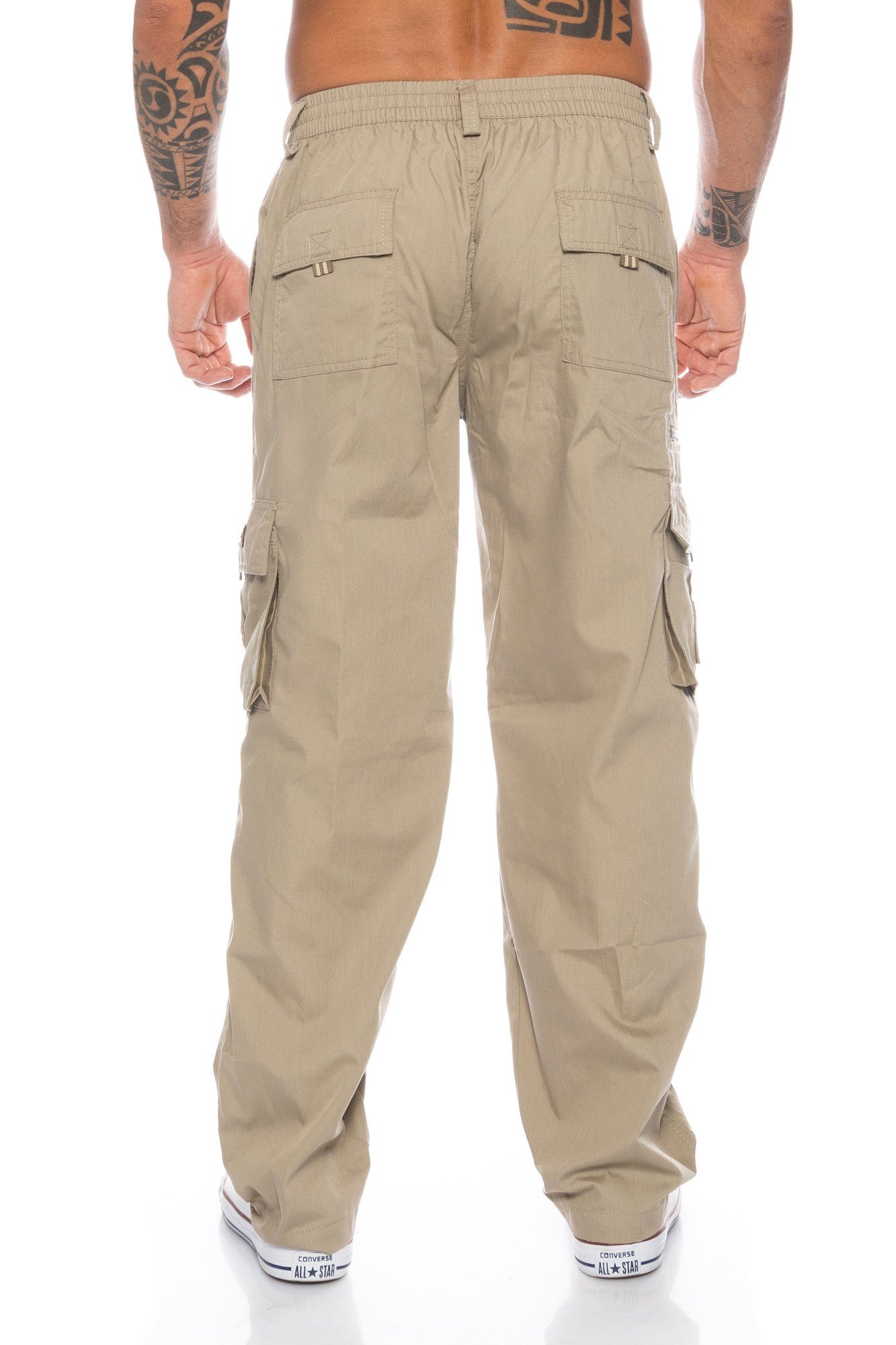 Cargohose Benk Unifarbe Pants Hose Beige Herren BENK Cargo Arbeitshose Cargo Cargohose