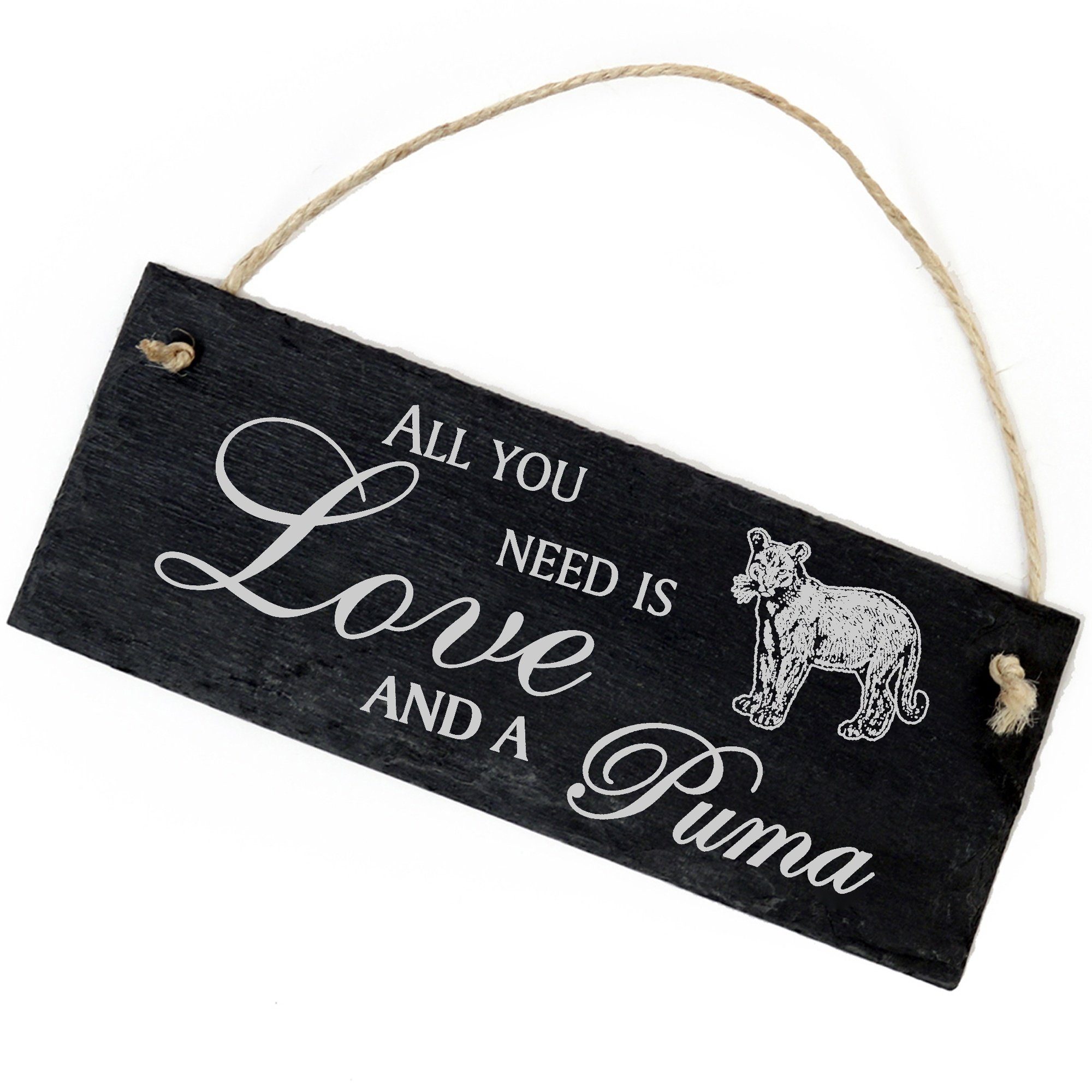 Hängedekoration need you a and is All 22x8cm Dekolando Puma Love Puma