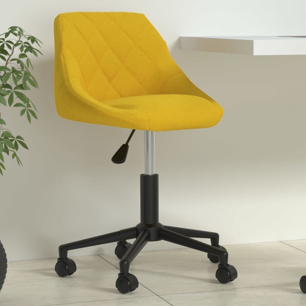 vidaXL Bürostuhl Bürostuhl Drehbar Senfgelb Samt (1 St)