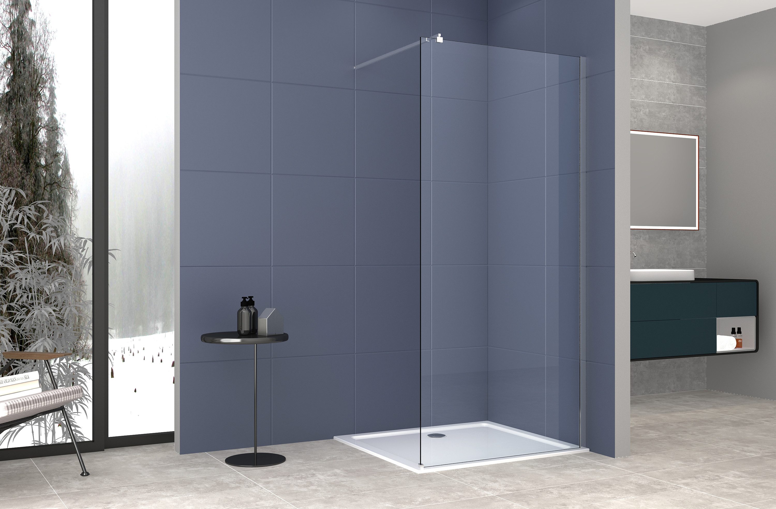 welltime Walk-in-Dusche Tropea, Einscheibensicherheitsglas, (1 tlg), günstig online kaufen