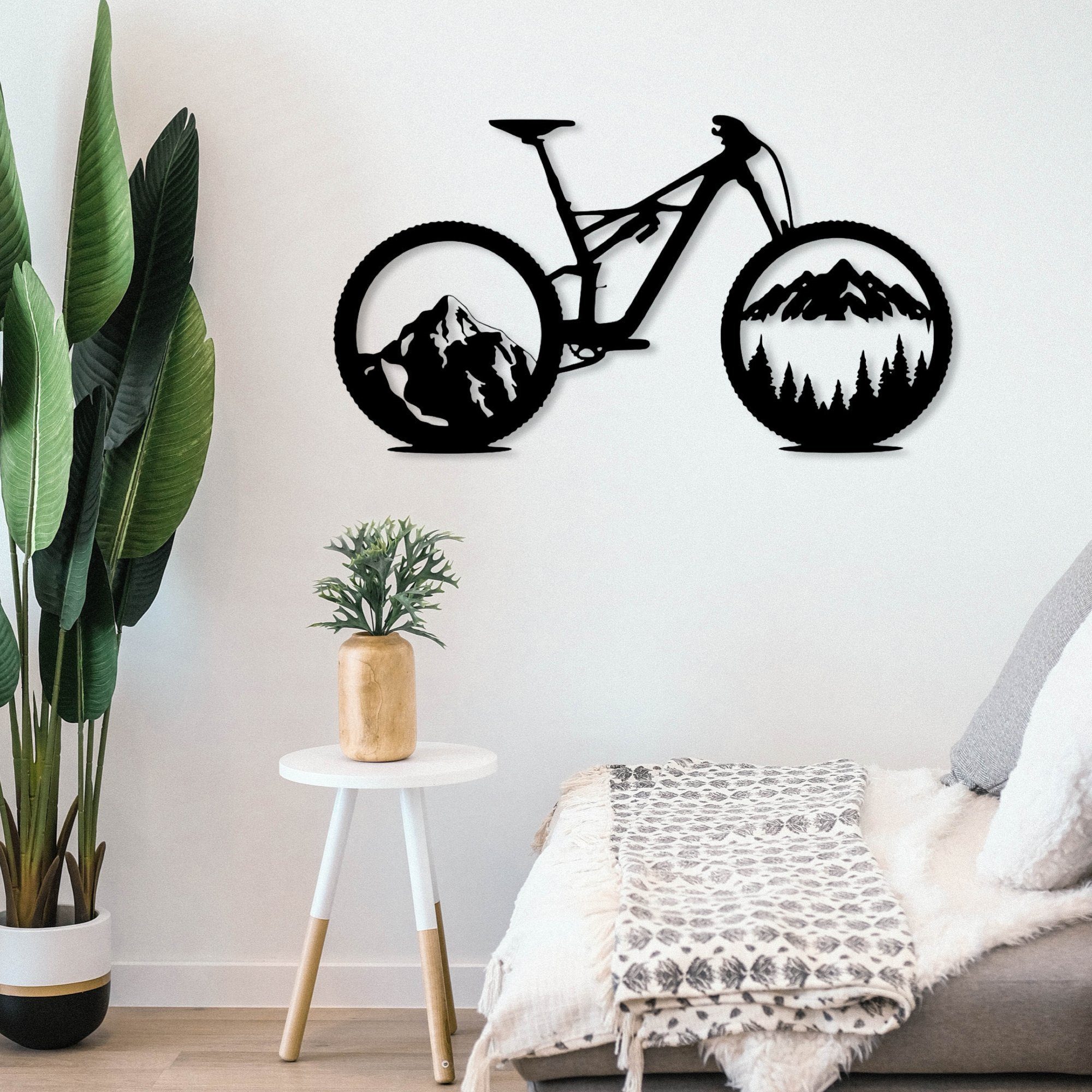 WoodFriends Wandbild Mountainbike Fahrrad Holzschild zum günstig online kaufen