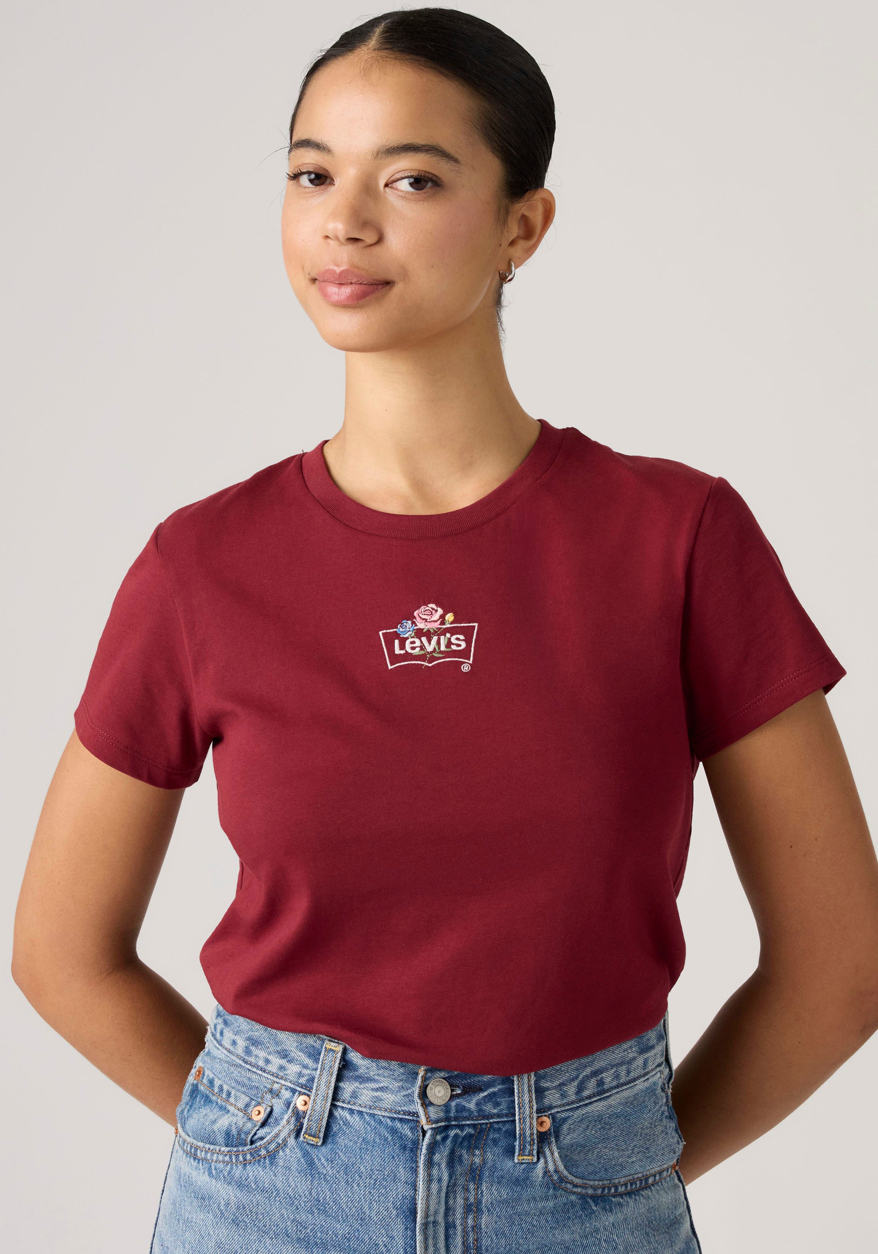 Levi's® T-Shirt THE PERFECT TEE mit Batwing-Logoprint – Bild 2 von 4