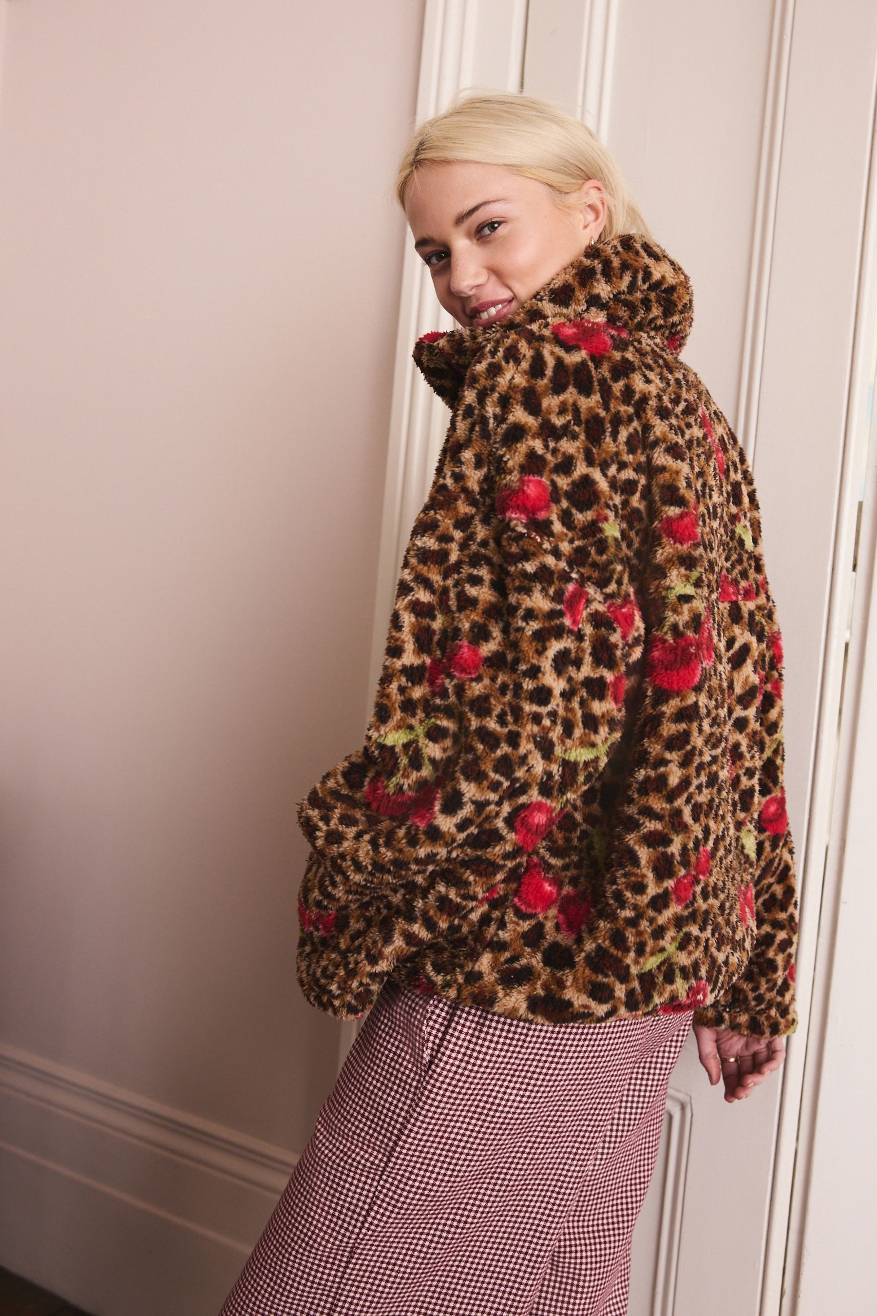 Next Fleecejacke Borg-Fleece mit halben Reißverschluss (1-St) günstig online kaufen