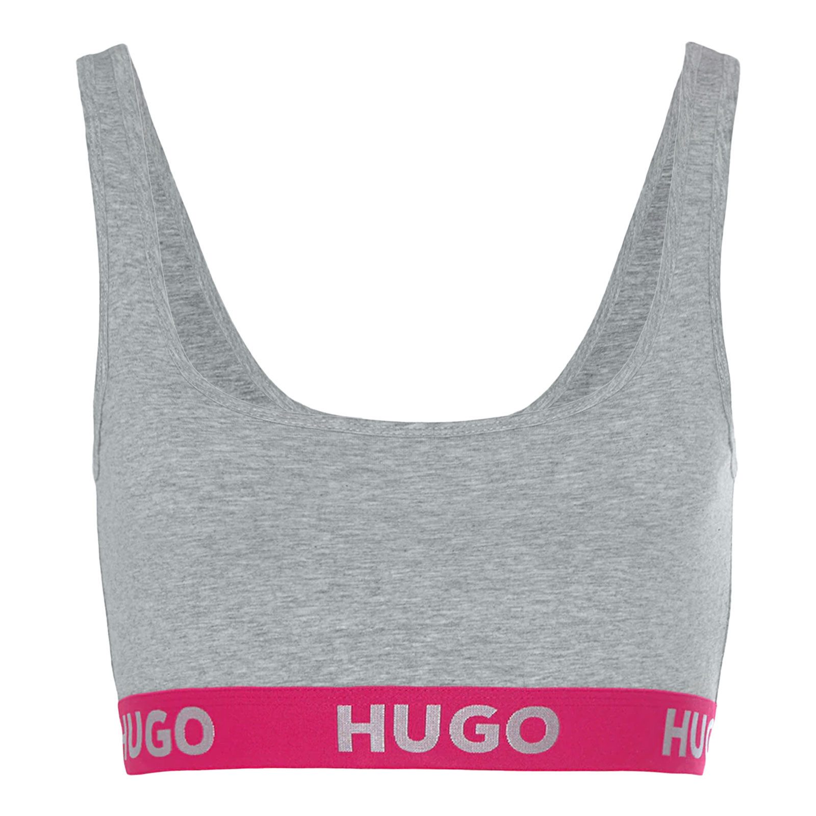 HUGO Bralette Bralette Sporty Logo (1-tlg) mit umlaufendem Markenschriftzug am Unterbrustband