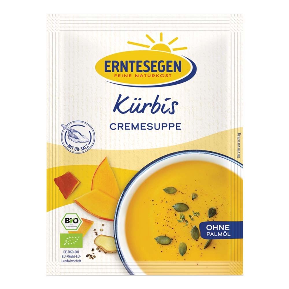 herzhafte Herbst Rezepte – Erntesegen Fertiggericht Kürbiscremesuppe 49g