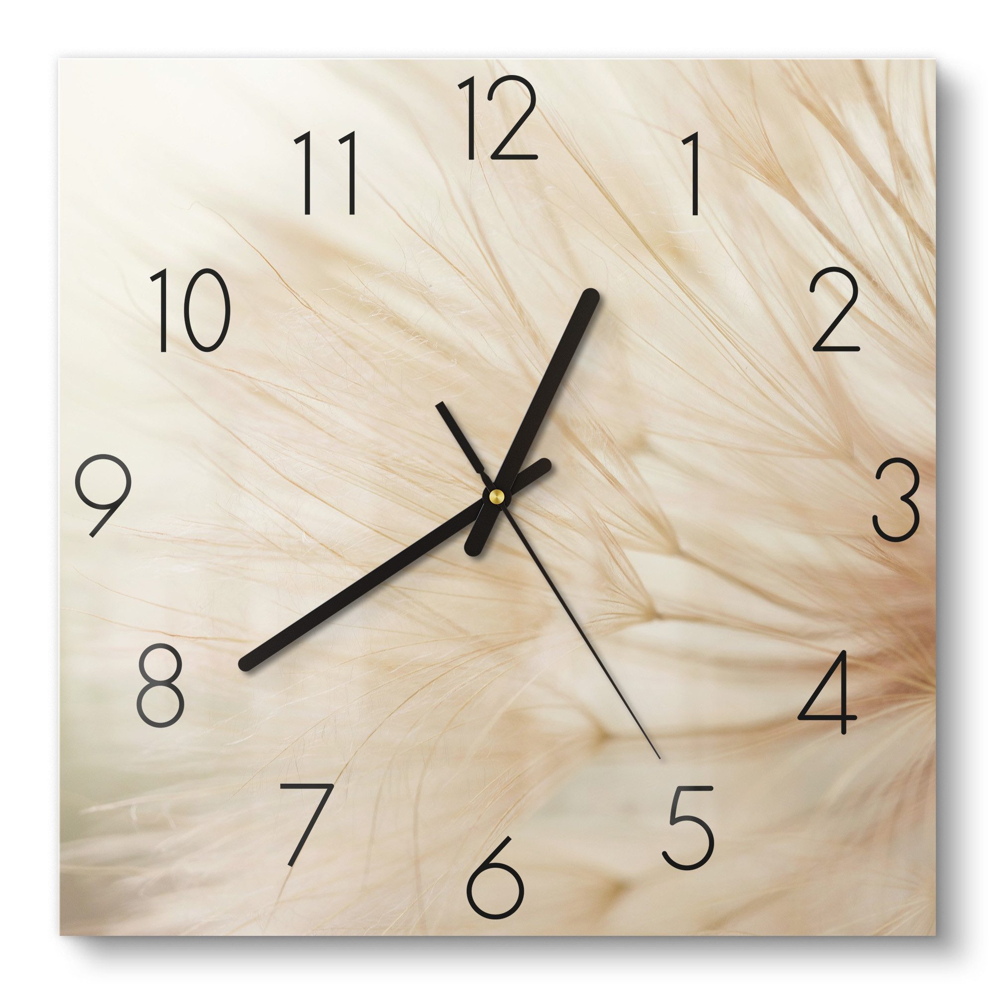 DEQORI Wanduhr 'Zarte Natur' (Glas Glasuhr günstig online kaufen