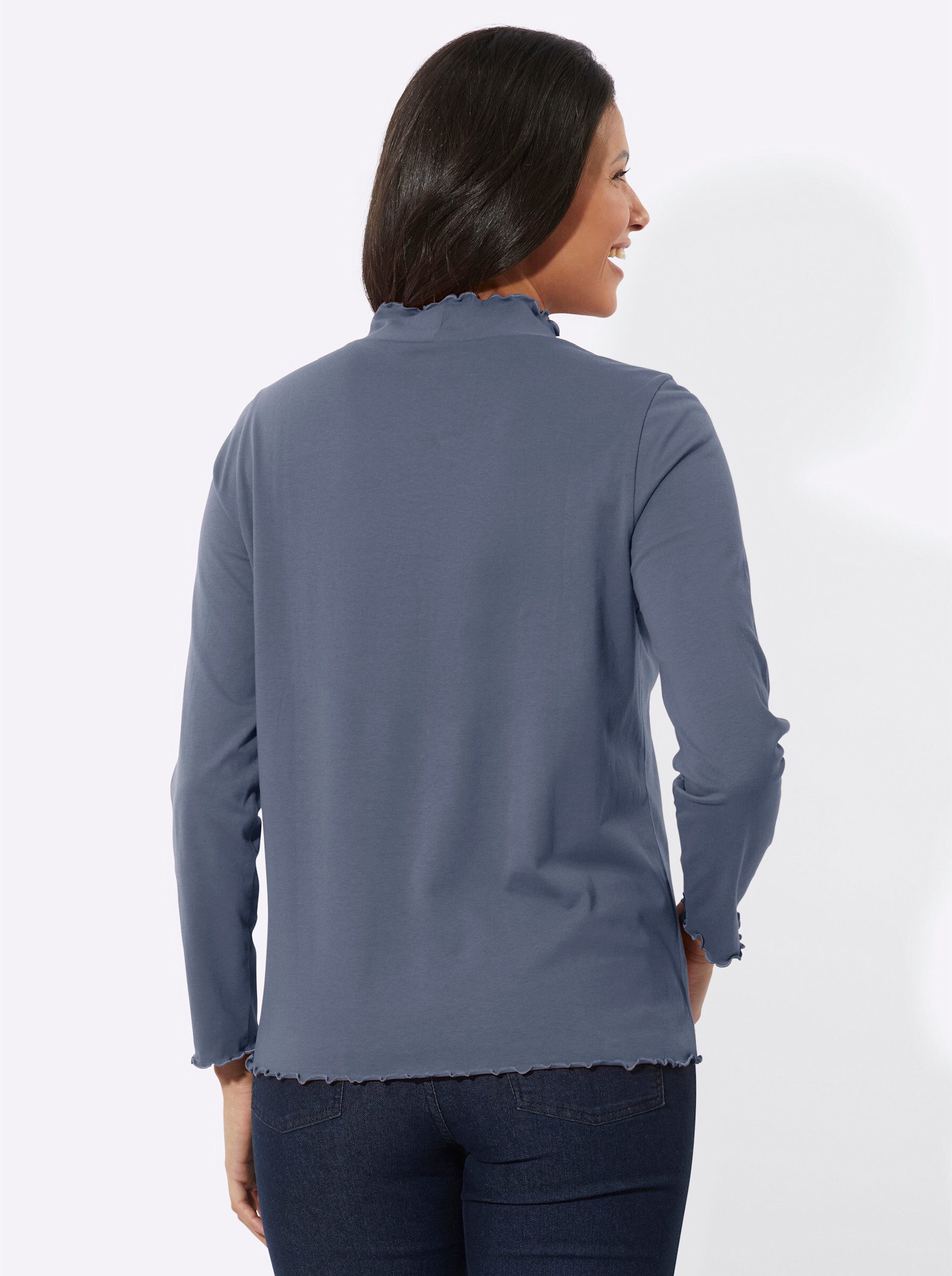 Sieh an! T-Shirt Stehkragenshirt günstig online kaufen