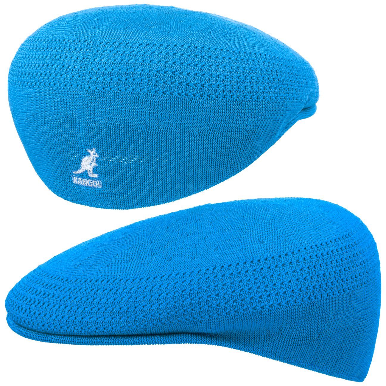 Kangol Flat Cap (1-St) mit Schiebermütze saphirblau Schirm