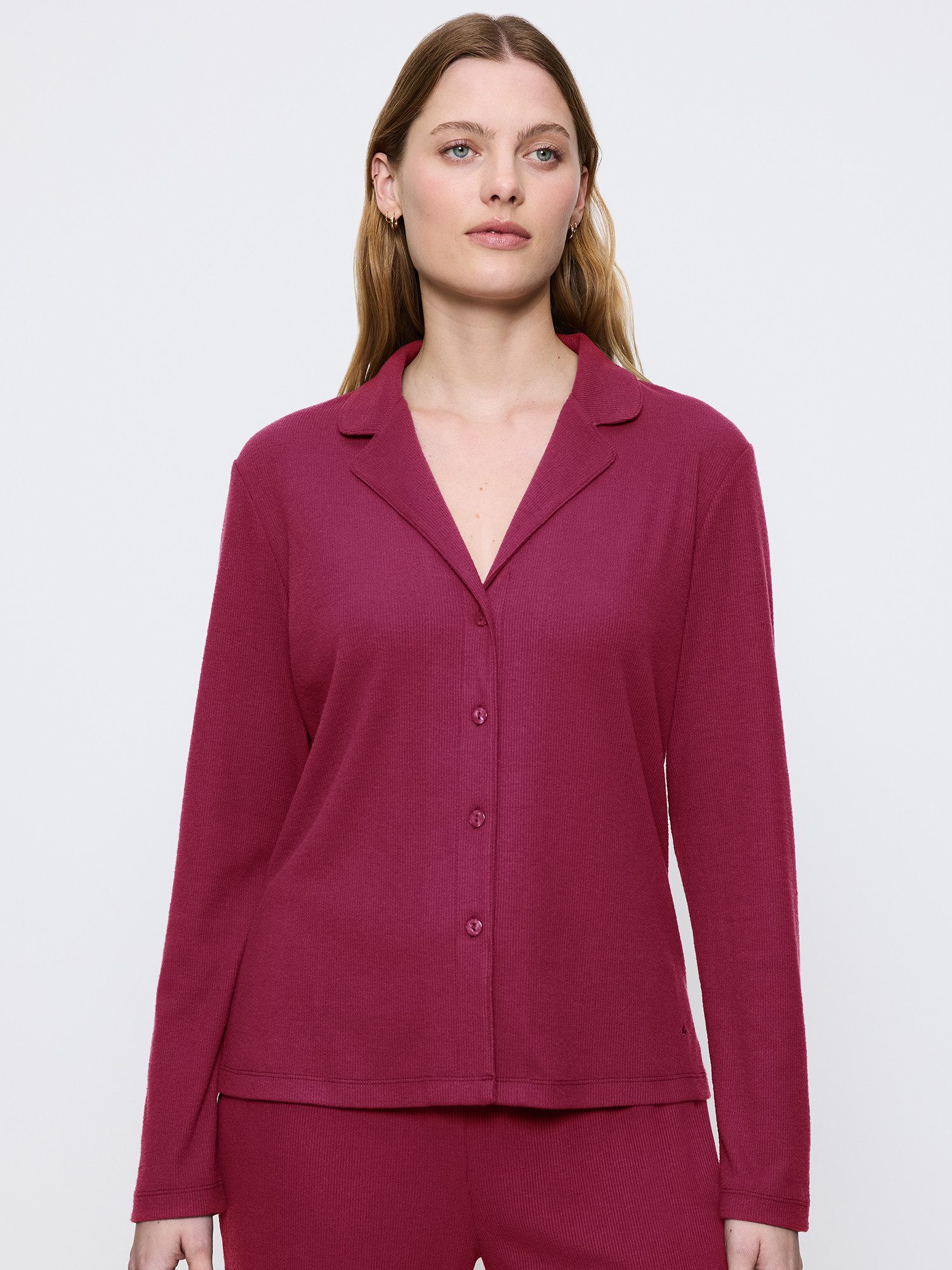 Triumph Pyjamaoberteil Mix & Match Button-Down-Kragen günstig online kaufen