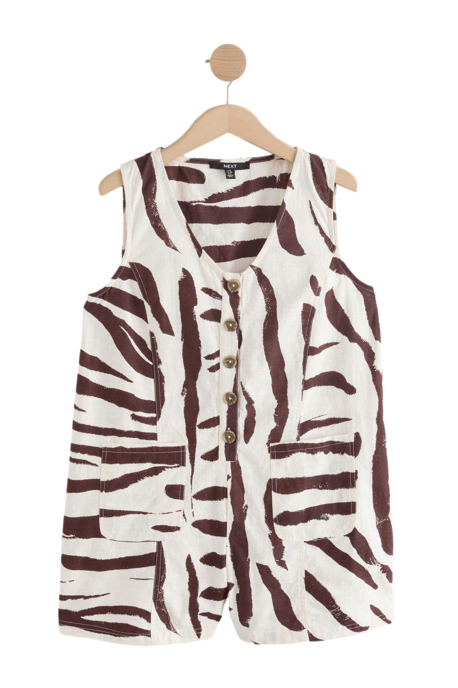Next Playsuit Geknöpfter Playsuit mit V-Ausschnitt günstig online kaufen