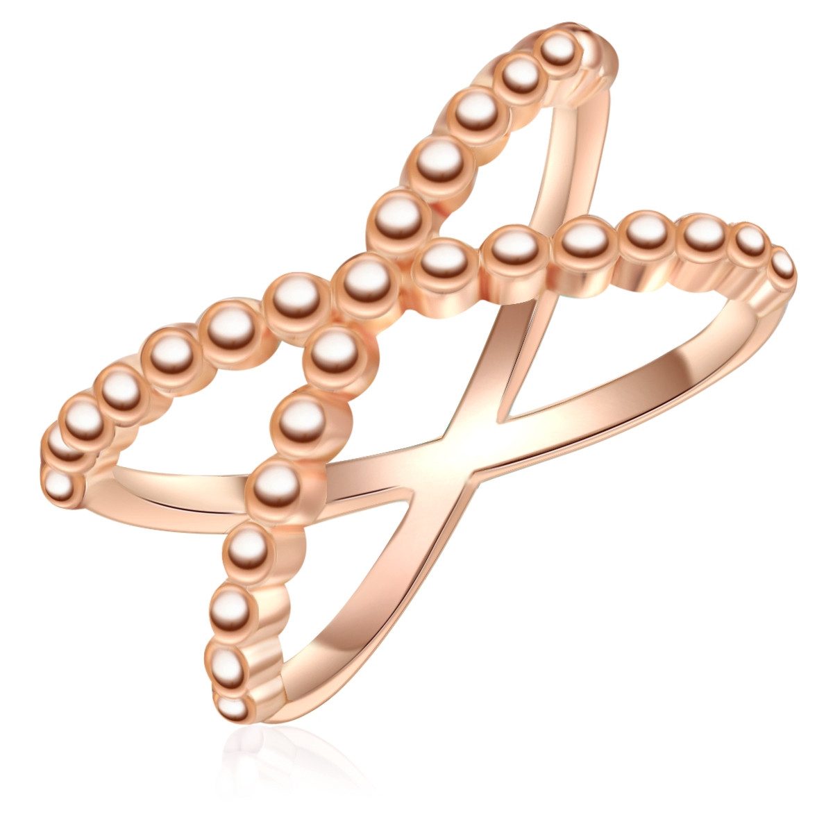 Lulu & Jane Silberring roségold günstig online kaufen