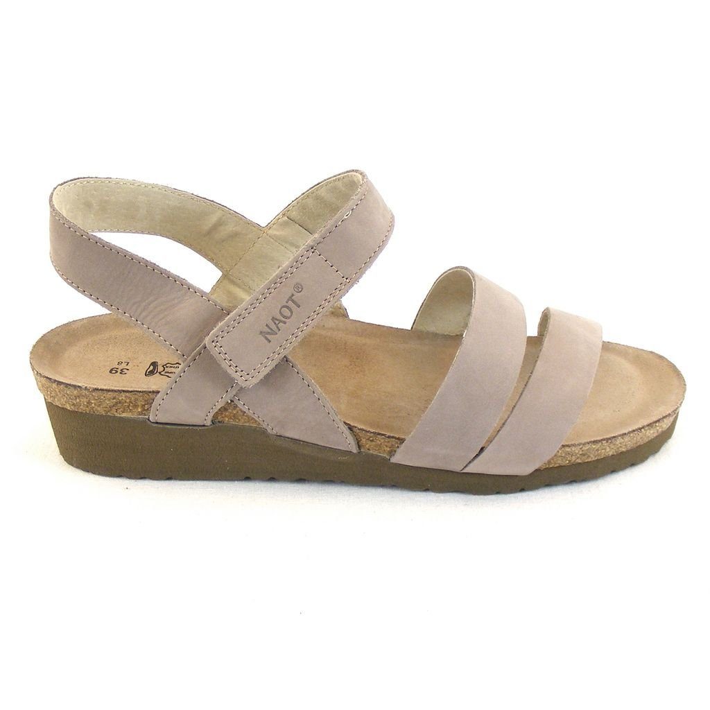 Freizeit Kayla stone Damen Korkfußbett 13923 Sandalette Schuhe Naot Leder Echt Sandaletten NAOT