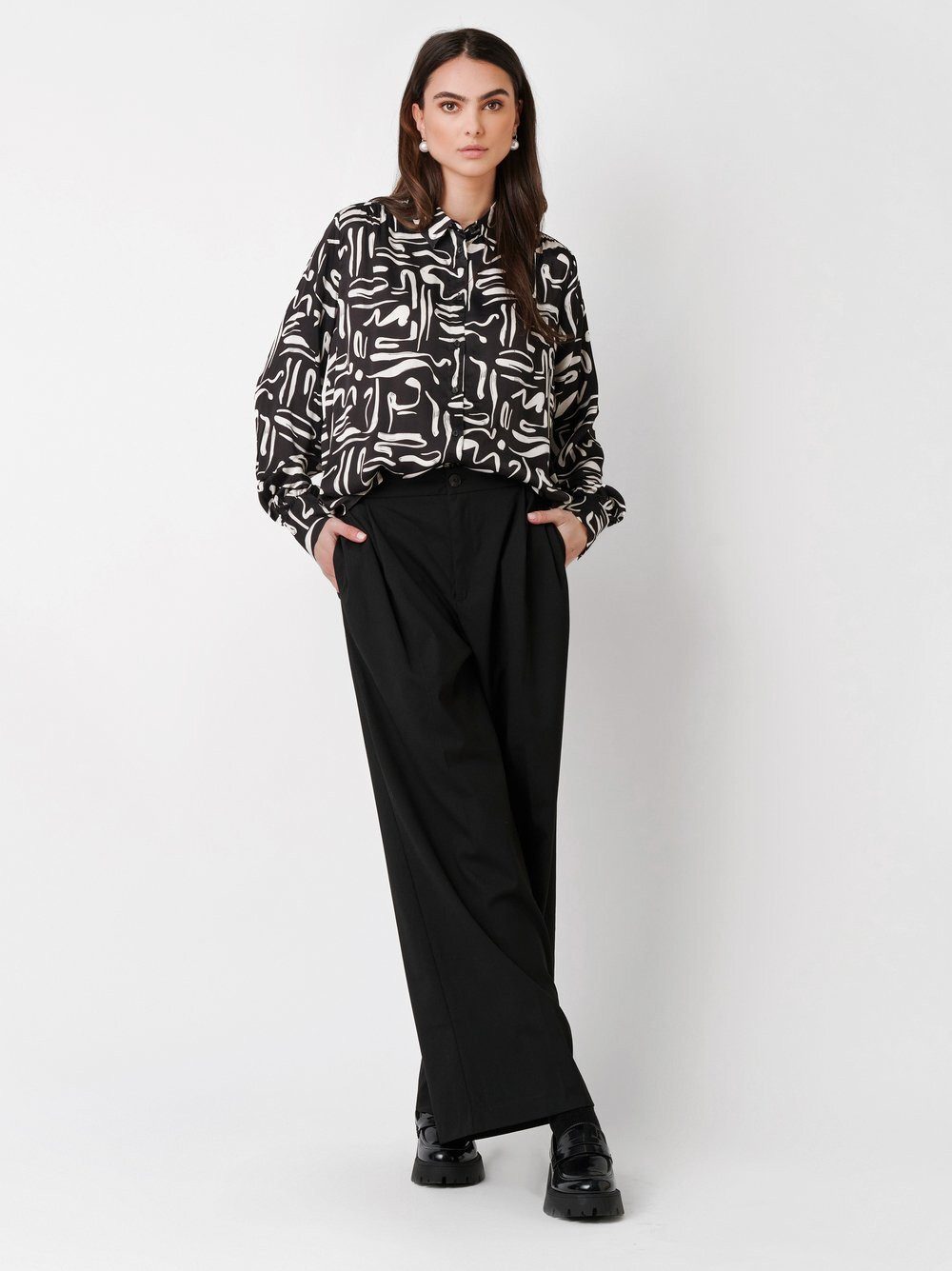 DESOTO Klassische Bluse Lena mit Volumenärmel günstig online kaufen