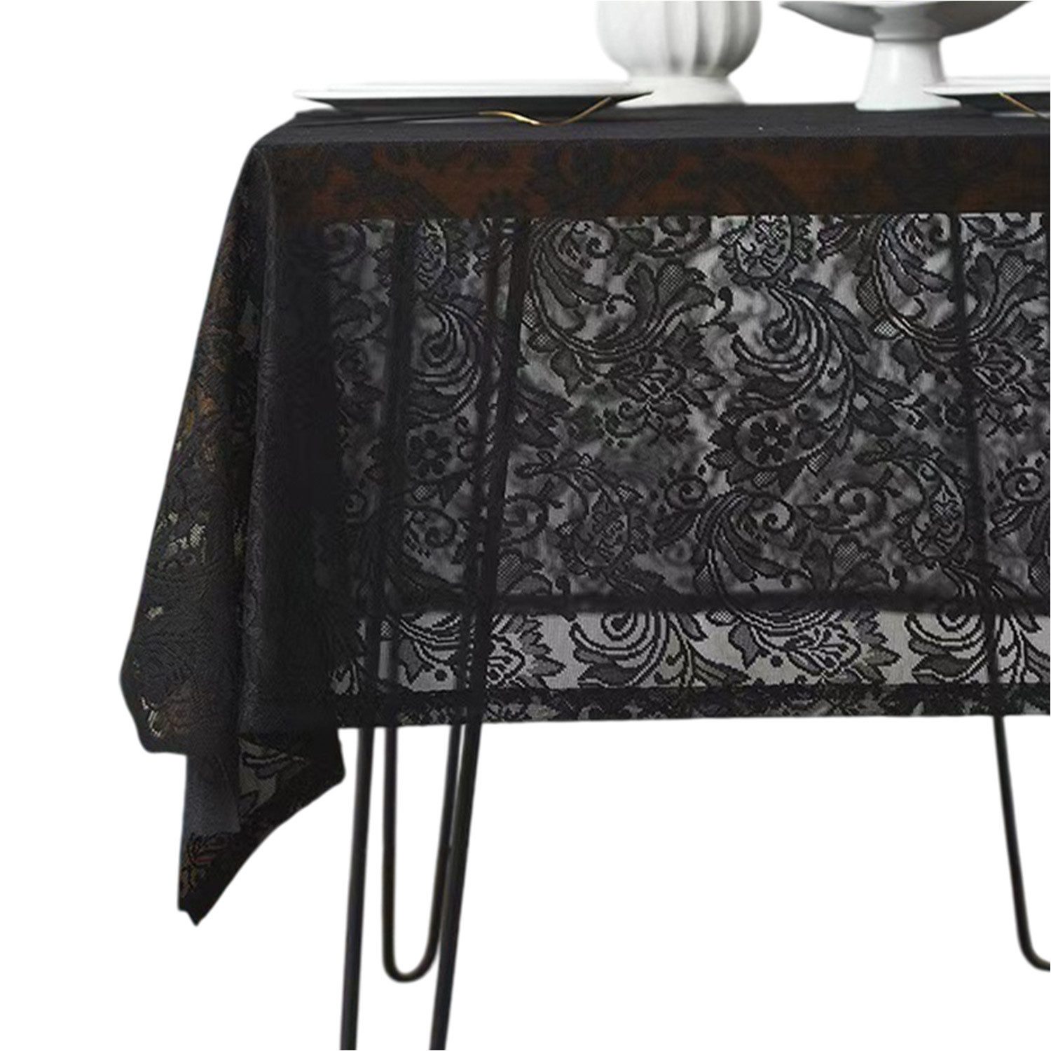Refttenw Tischdecke Vintage Spitze Transparente Tischdecken günstig online kaufen