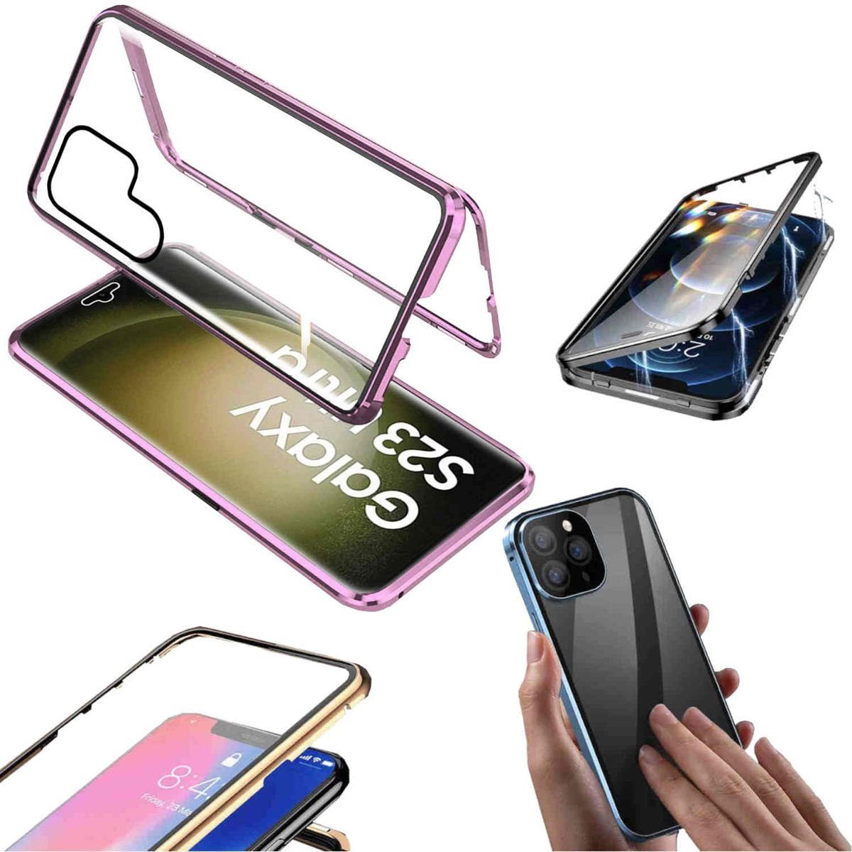 Silikon Hülle Handyhülle Ultra Dünn Schutzhülle Tasche Flexible mit  Magnetisch Fingerring Ständer für Samsung Galaxy S24