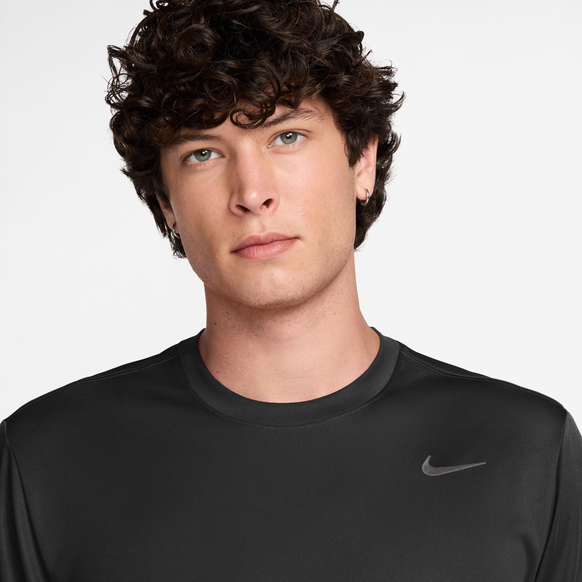 Nike T-Shirt M NK DF TEE STD FLEX mit Kapuze, aus angerauter Sweatware, in normaler Länge