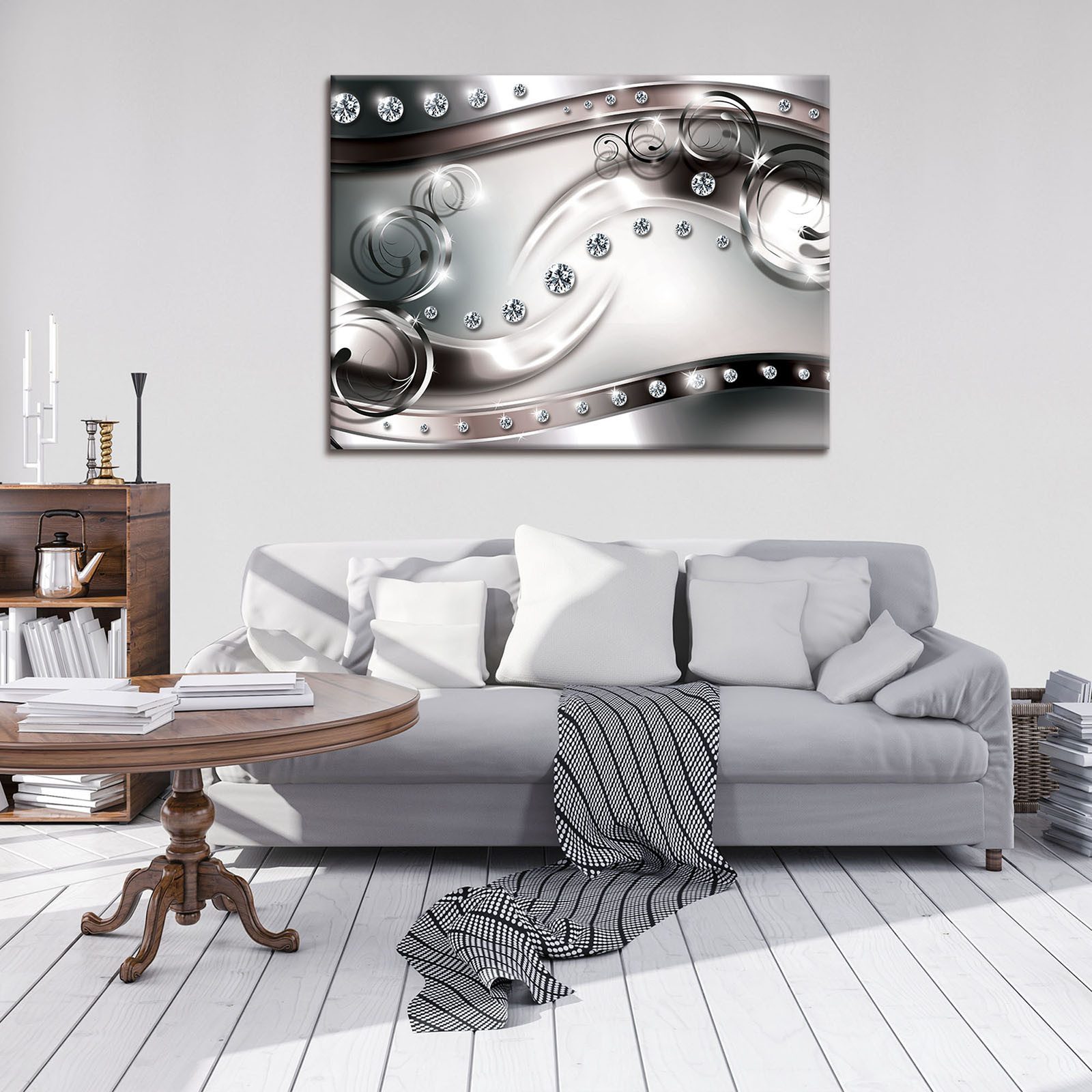 Wallarena Leinwandbild Abstrakt Modern Wandbild Leinwand günstig online kaufen
