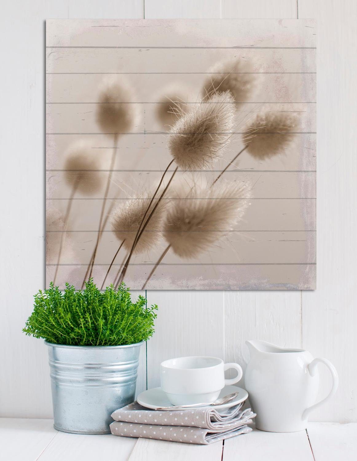 Home affaire Holzbild »Gräser«, 40/40 cm-HomeTrends