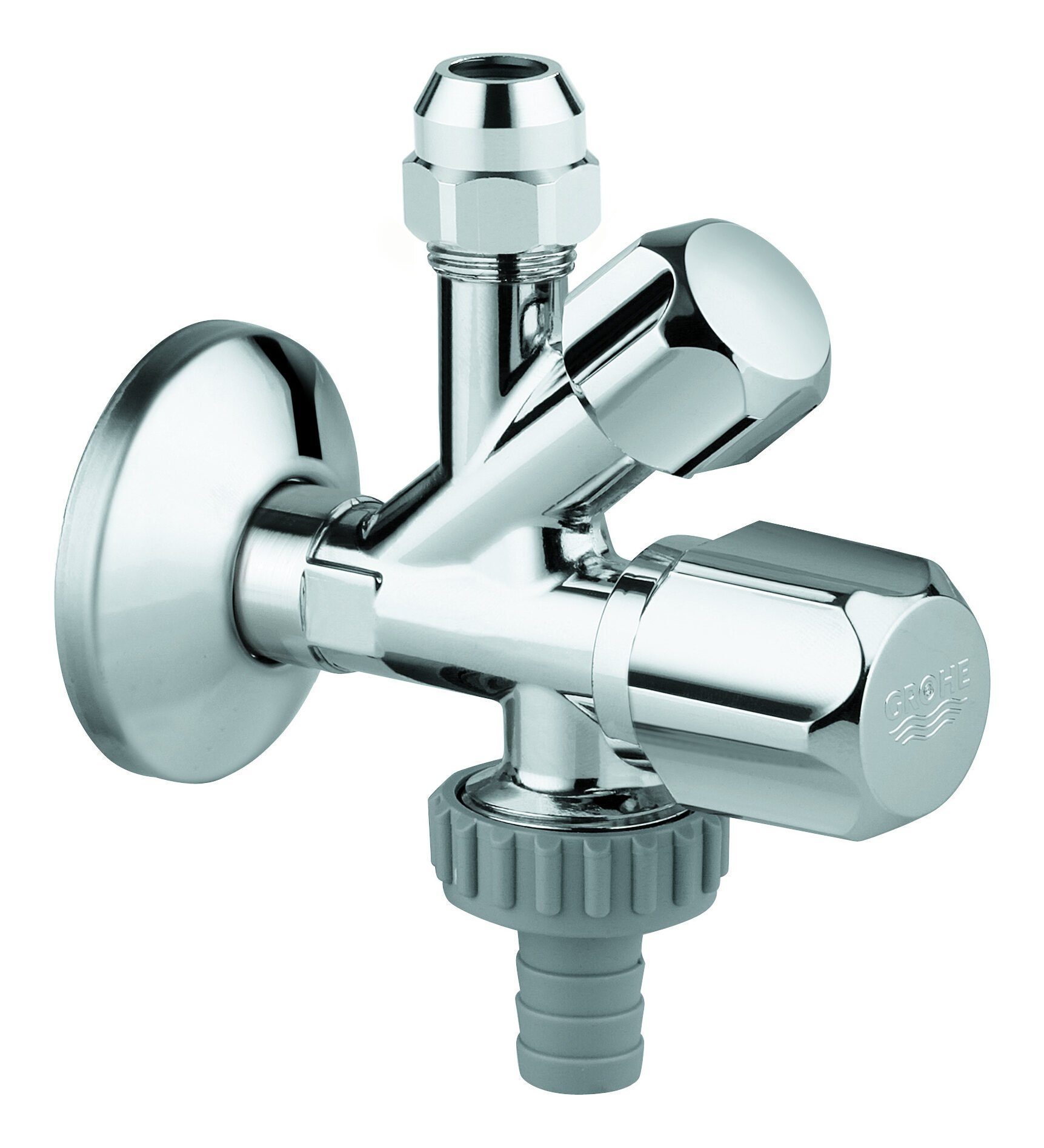 Grohe Eckventil, Original WAS Kombi 1/2 x 3/8 x 3/4" selbstdichtendes