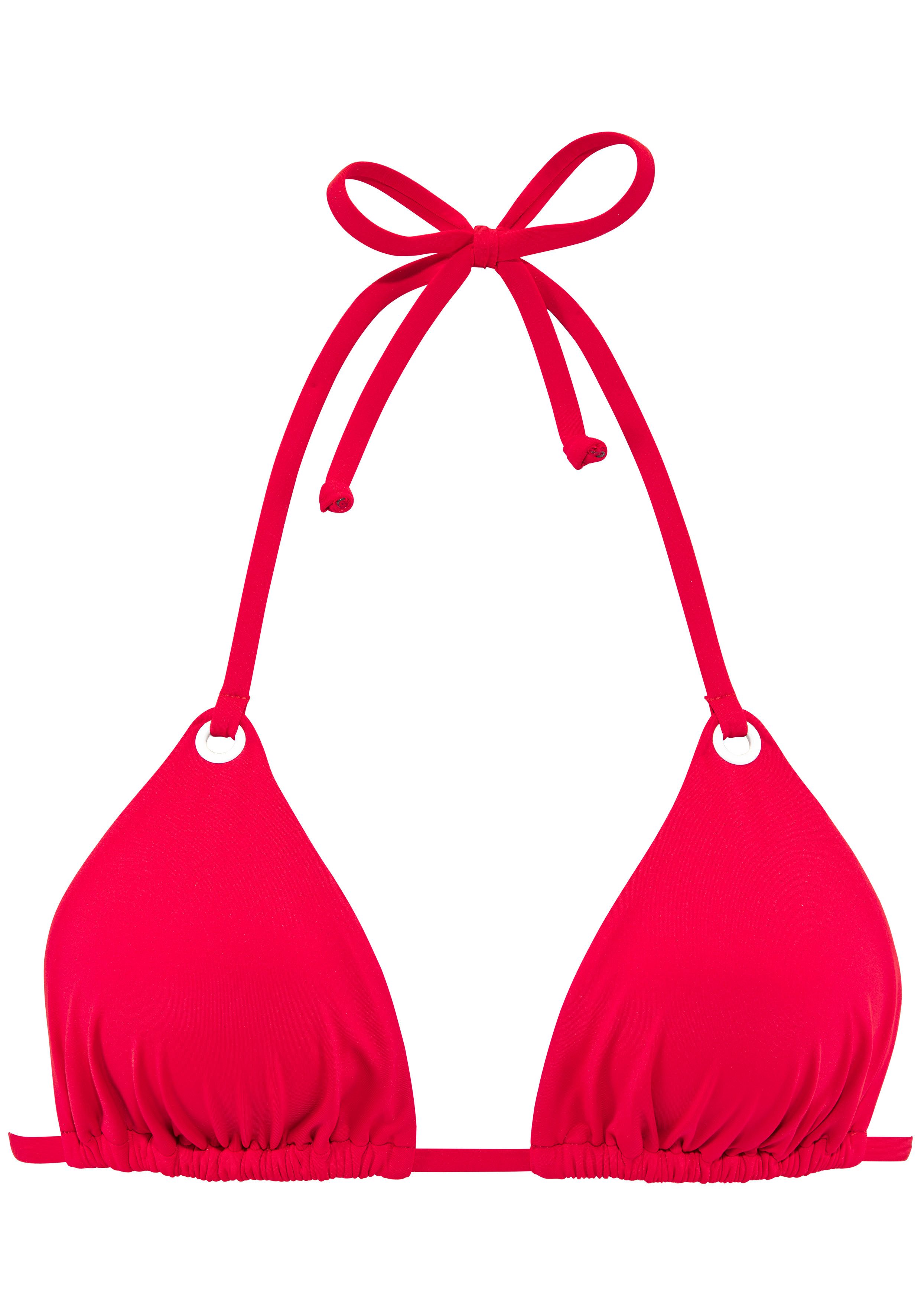 s.Oliver Triangel-Bikini-Top Beverly, mit kontrastfarbigen Zierringen