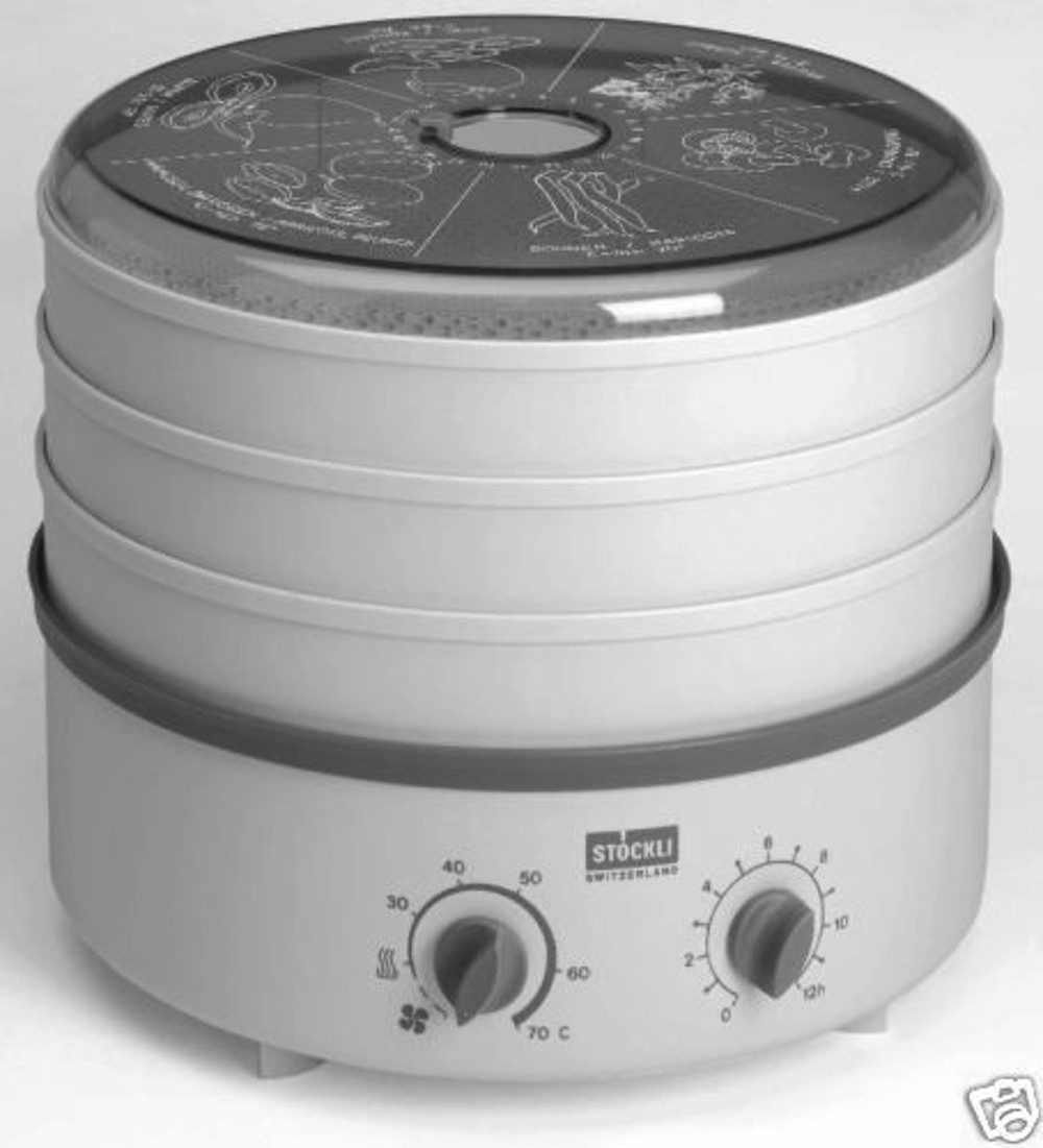 Stöckli Dörrautomat Dörrex mit Timer und 3 Kunststoffgitter, 3 Etagen