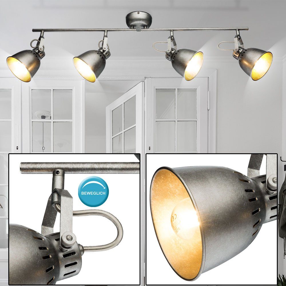 Globo LED Deckenleuchte, Leuchtmittel nicht inklusive, RETRO Decken Spot Lampe Wohn Ess Zimmer Balken