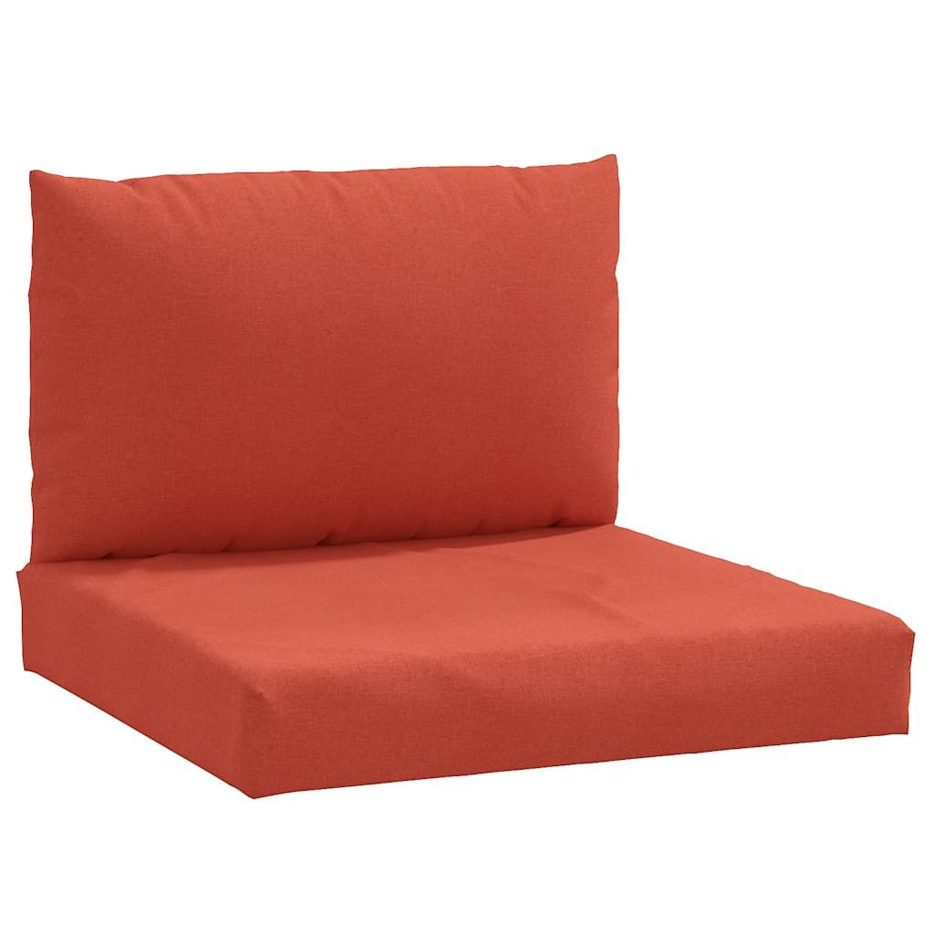 vidaXL Sitzauflage Palettenkissen 2-tlg. Melange Rot günstig online kaufen