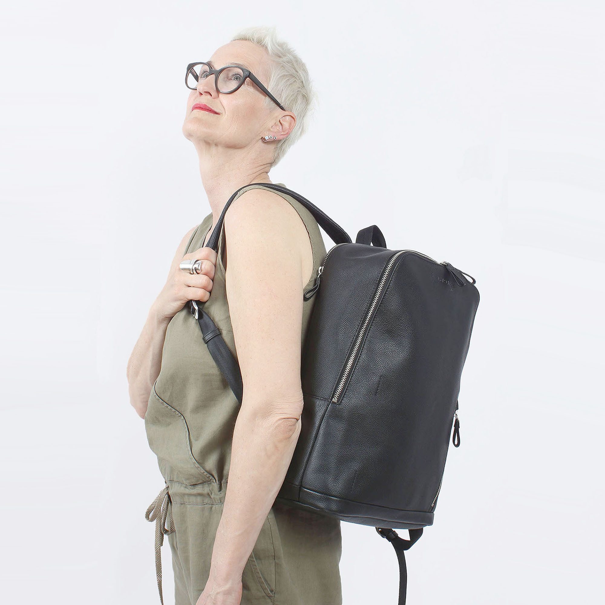 Margelisch Laptoprucksack KEMIN-1, aus LWG zertifiziertem Leder