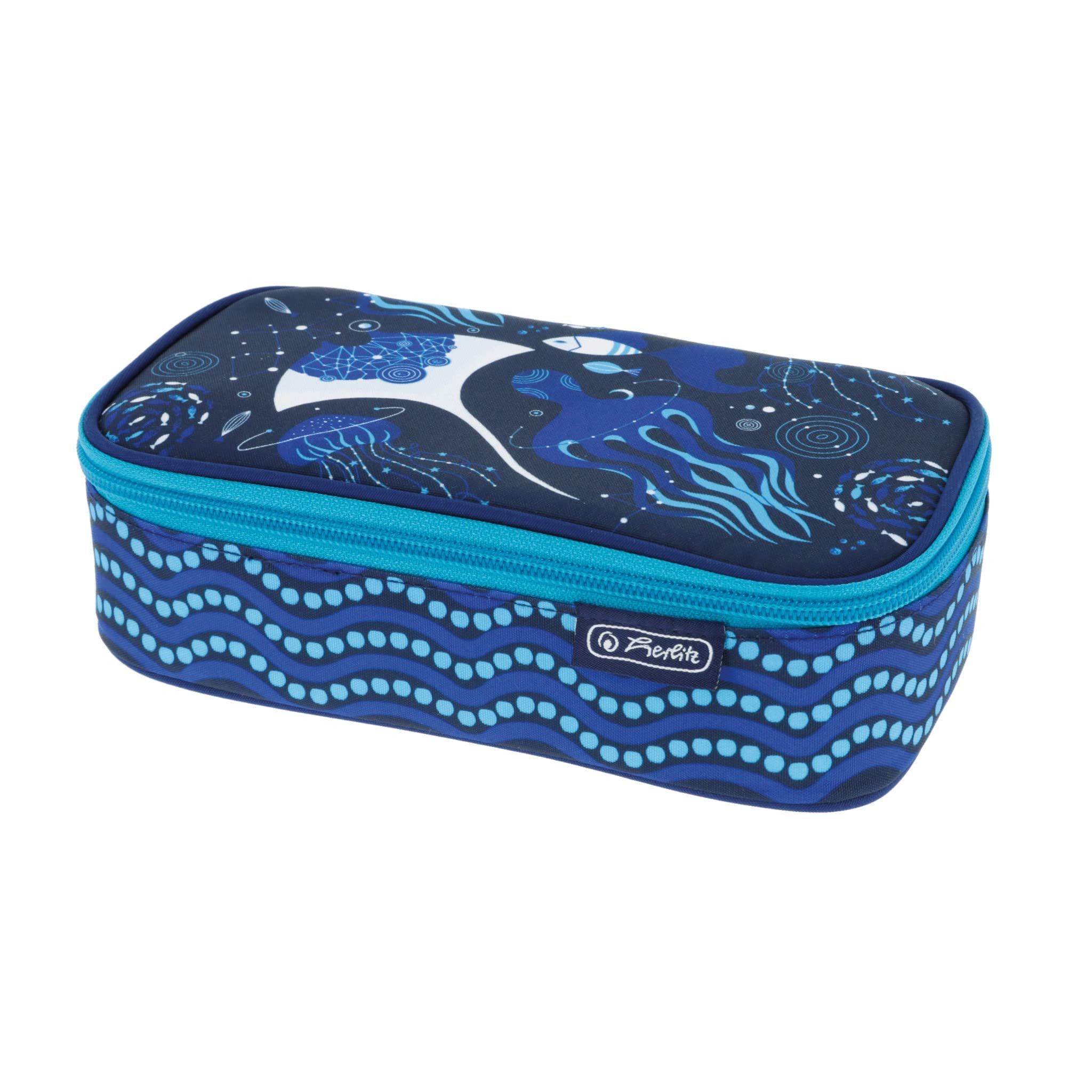 Herlitz Federmäppchen Herlitz Faulenzer beatBox Deep Ocean, 22,5 x 12 x 7 cm