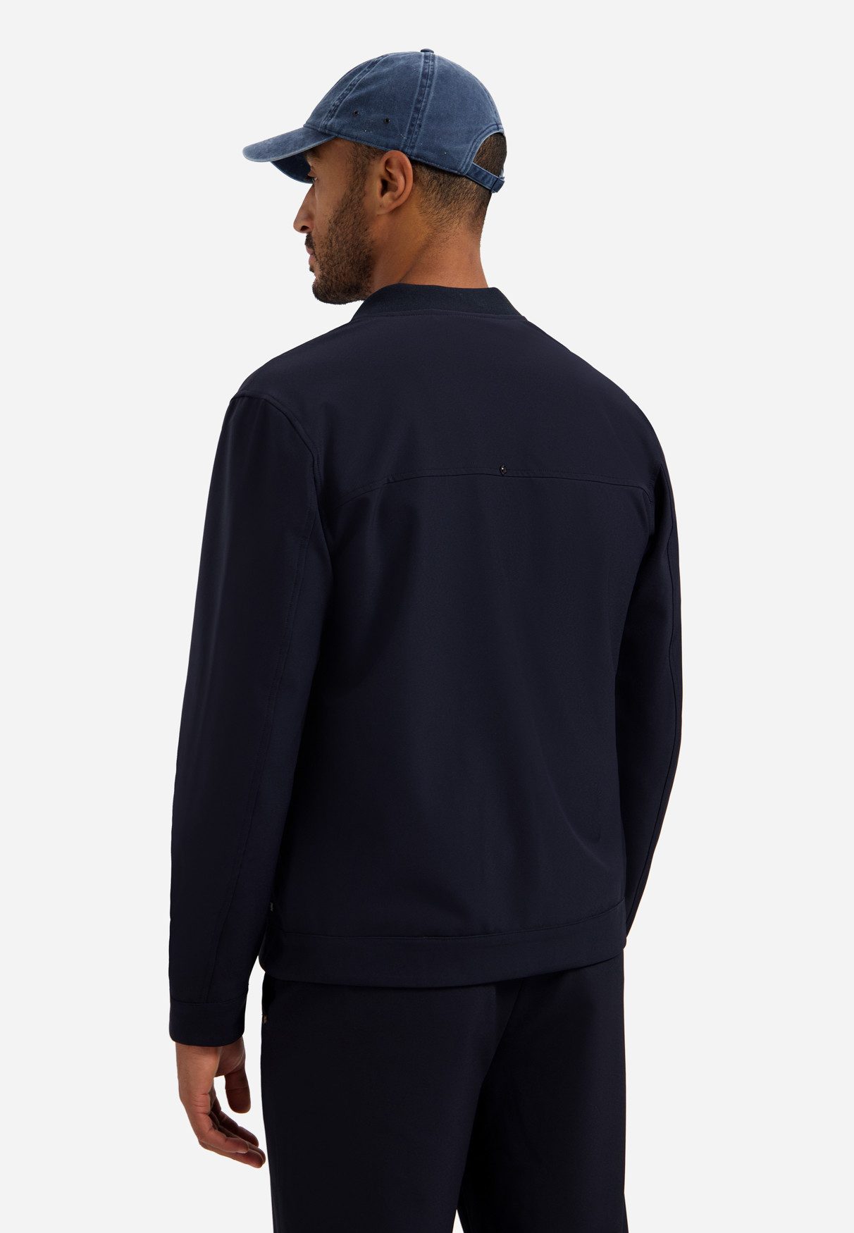 NO EXCESS Blouson - Jacke Herren - Bomberjacke - Blouson - College Jacke - dunkelblau