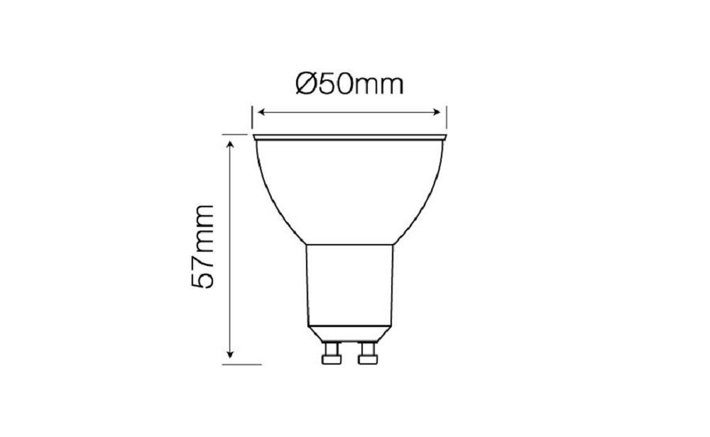 LED-Line LED-Leuchtmittel GU10 3W LED Leuchtmittel Neutralweiß 4000K 273, 3 St.