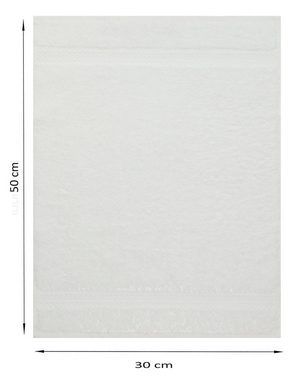Betz Gästehandtücher 10 Stück Gästetücher Premium 100% Baumwolle 30x50 cm lila/ weiß, 100% Baumwolle