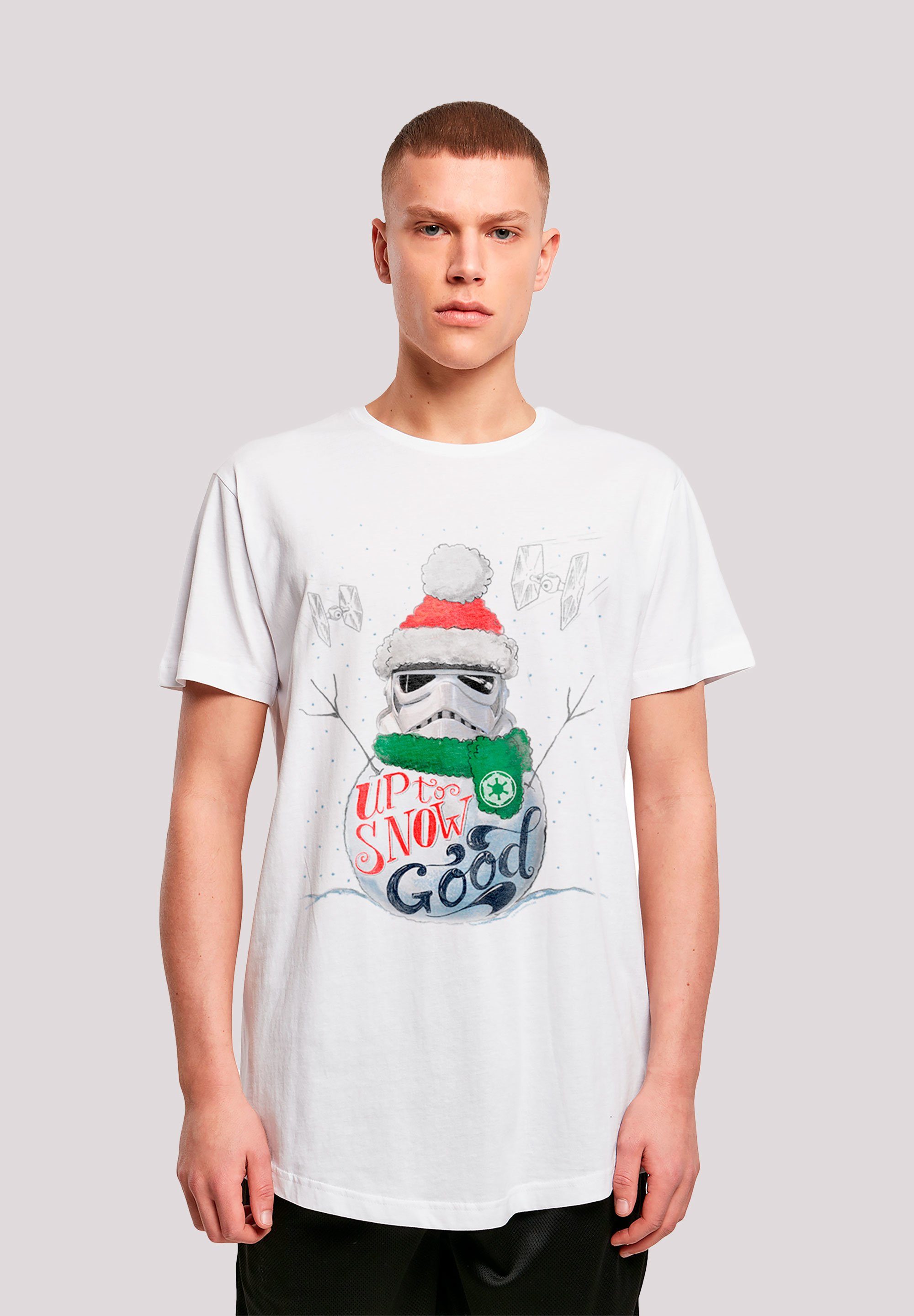 F4NT4STIC T-Shirt Star Wars Stromtrooper Up To Snow Good Krieg der Sterne Print weiß