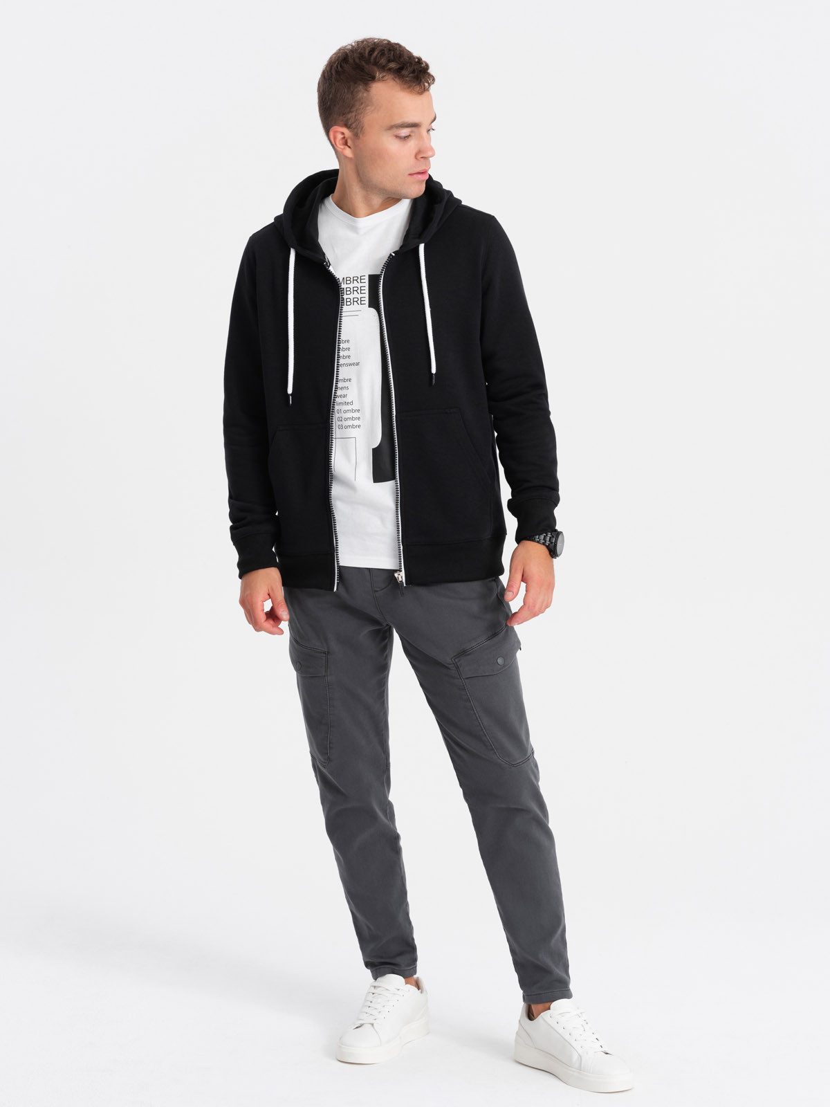 OMBRE Kapuzensweatshirt BASIC Kapuzensweatshirt für Männer